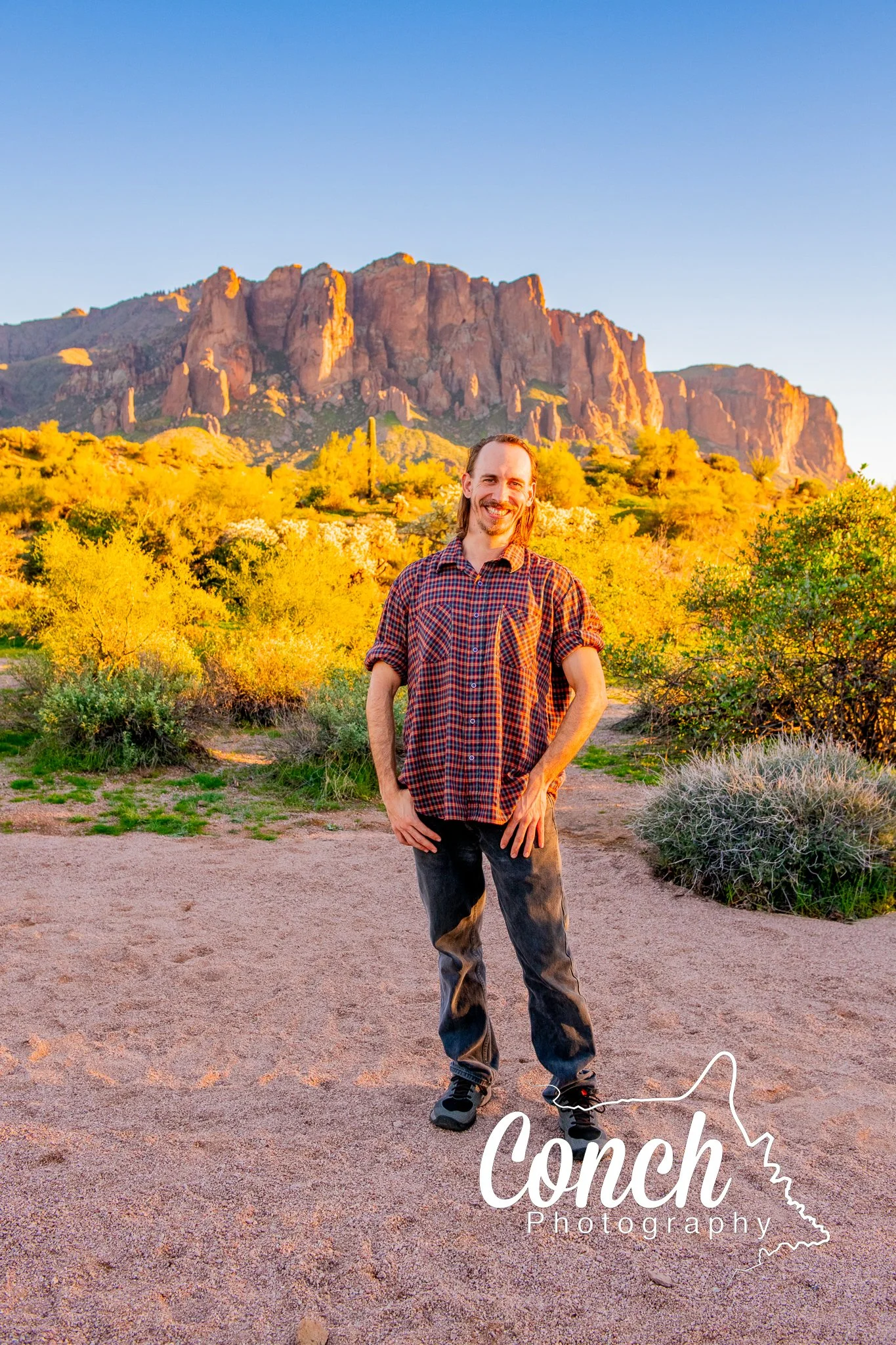 Full body Individual Portrait of Son at First Water Trailhead