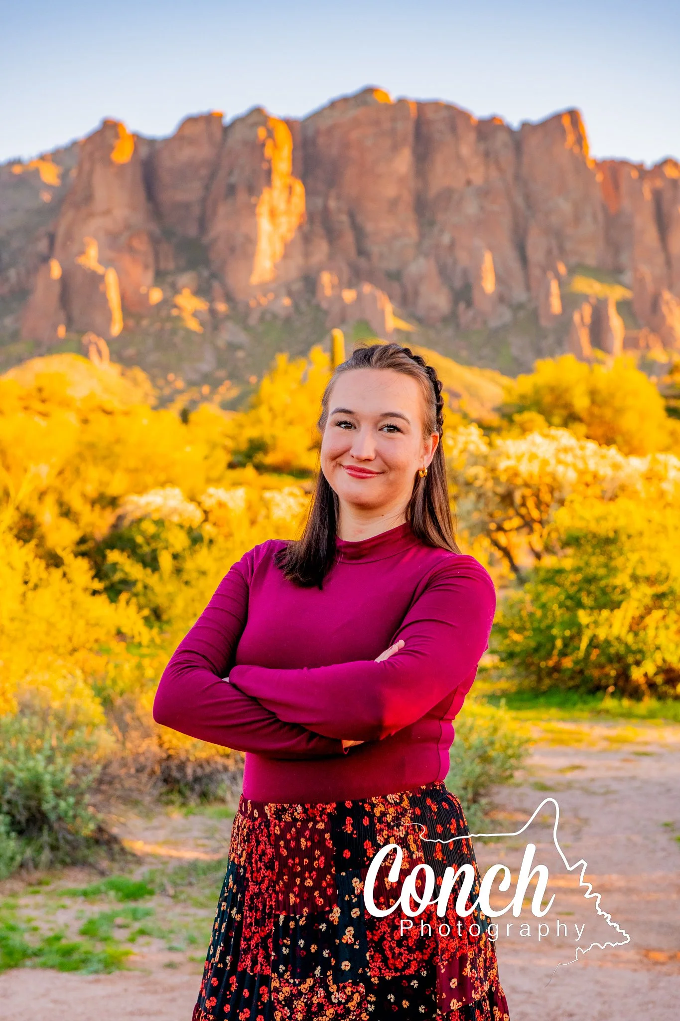 Close up Individual Portrait of Daughter at First Water Trailhead