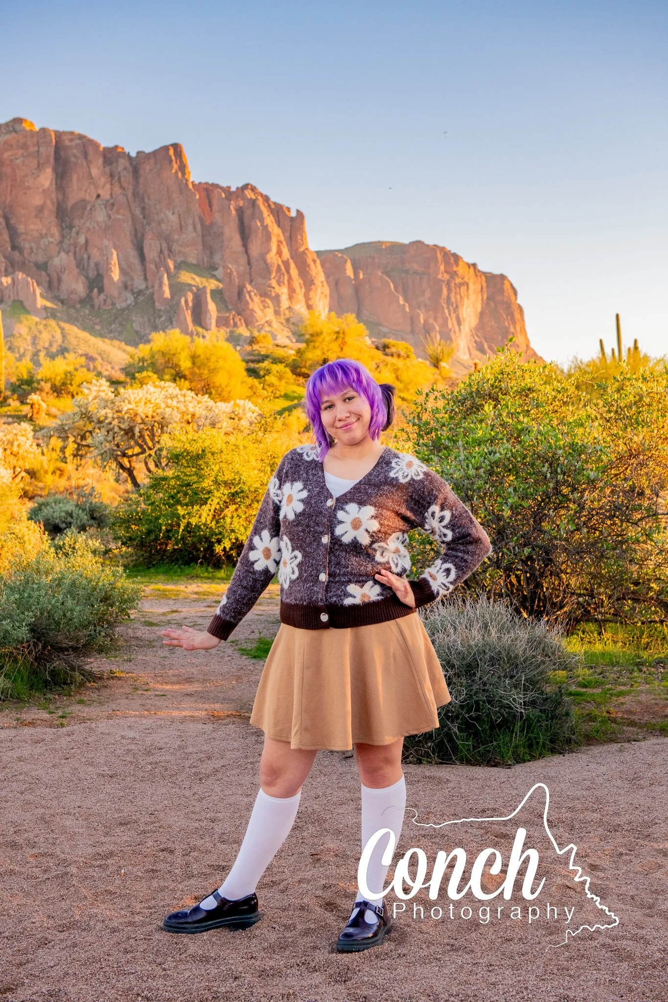 Full body Individual Portrait of Daughter at First Water Trailhead