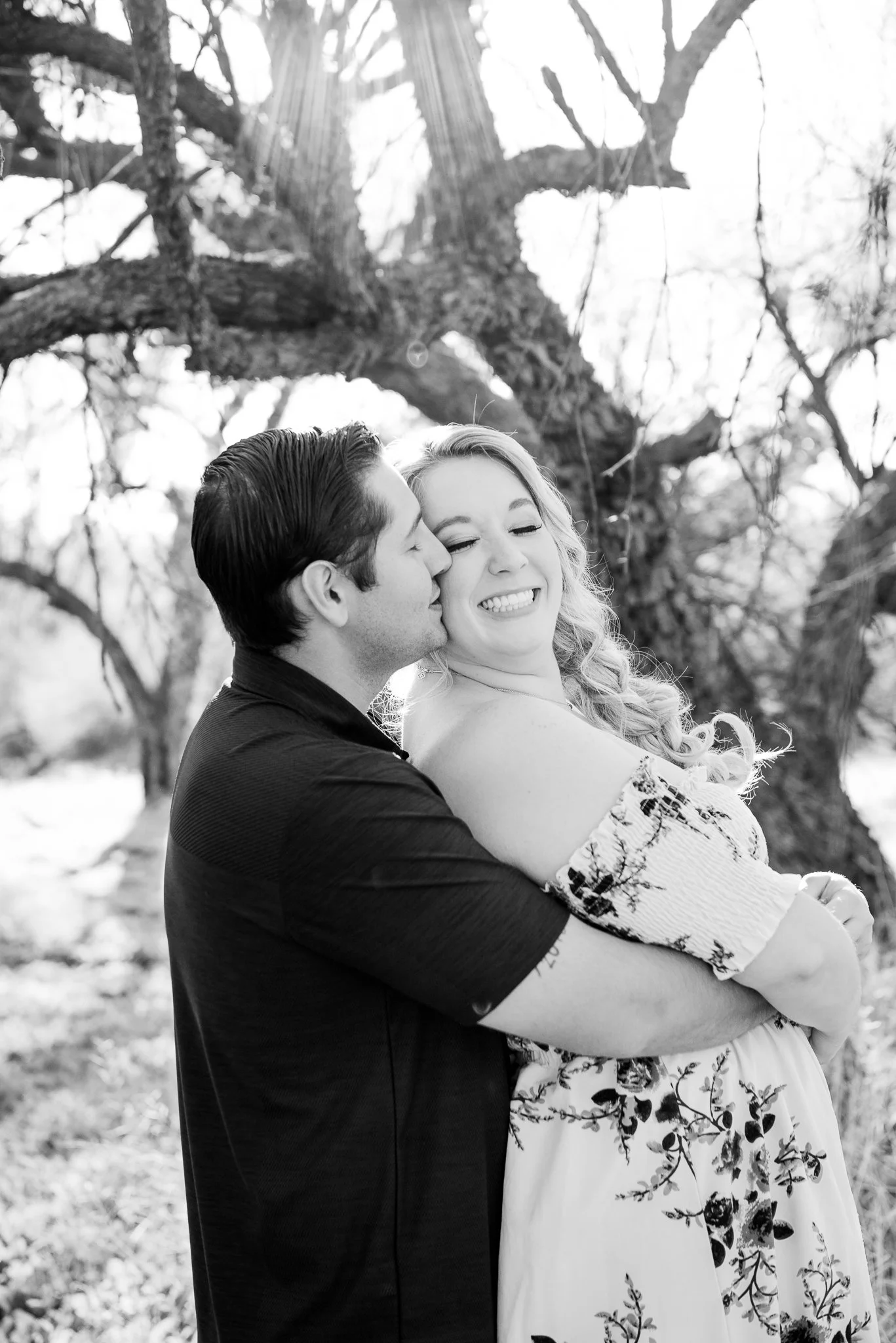 Engagement Session at Salt River at Sunset