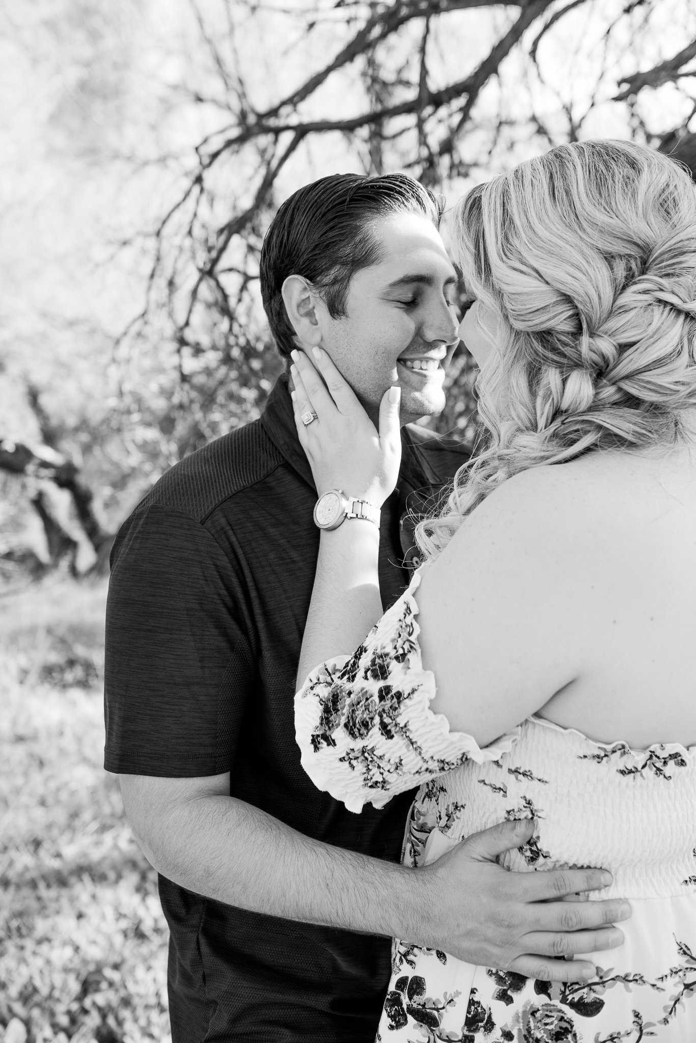 Engagement Session at Salt River at Sunset