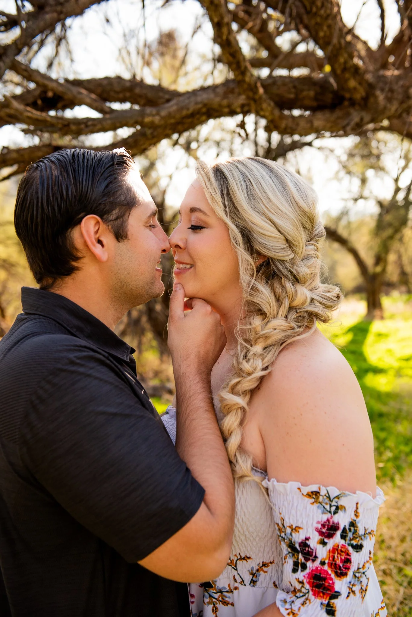 Engagement Session at Salt River at Sunset