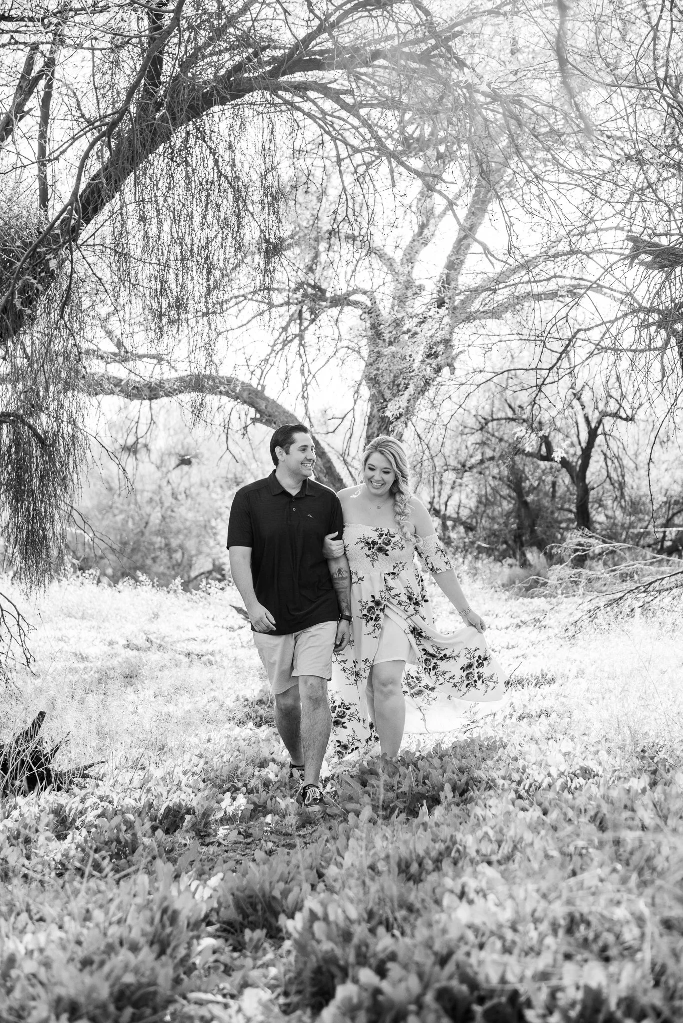 Engagement Session at Salt River at Sunset