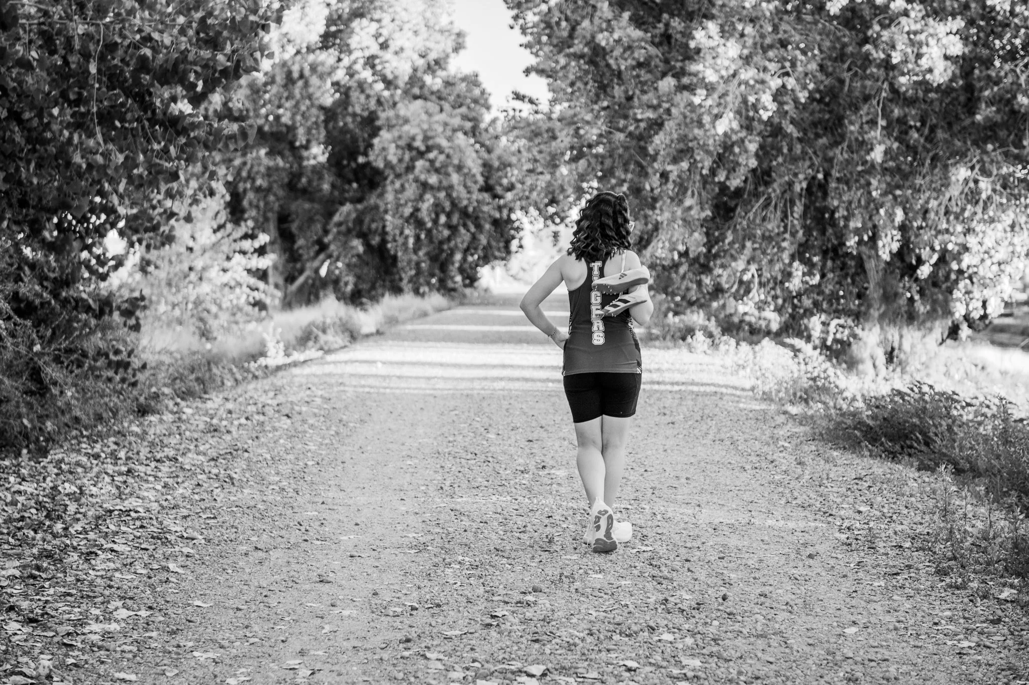 Sunset Senior Session at Higley and Ocotillo Riparian Bridge