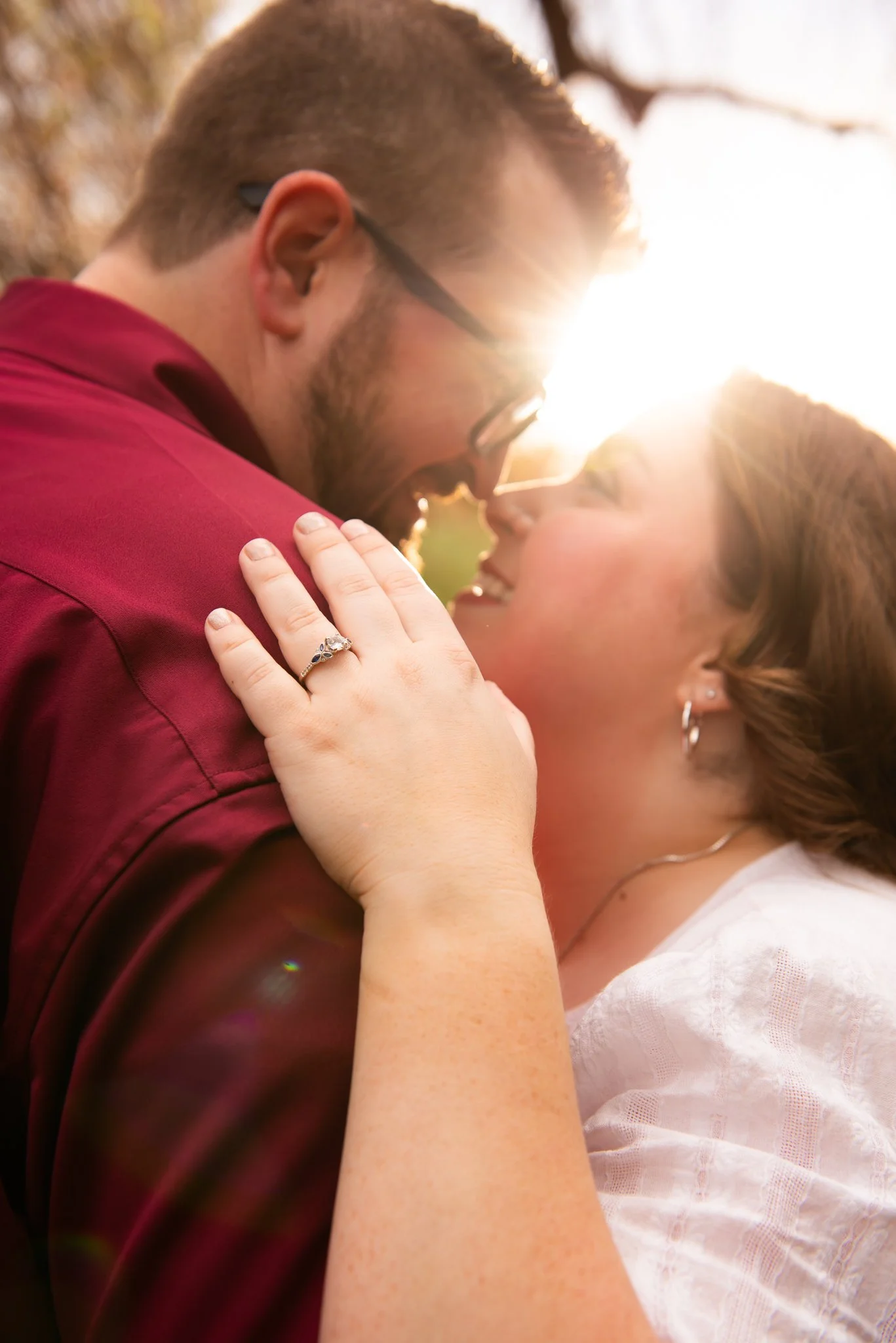 Sunrise engagement session at Riparian Preserve