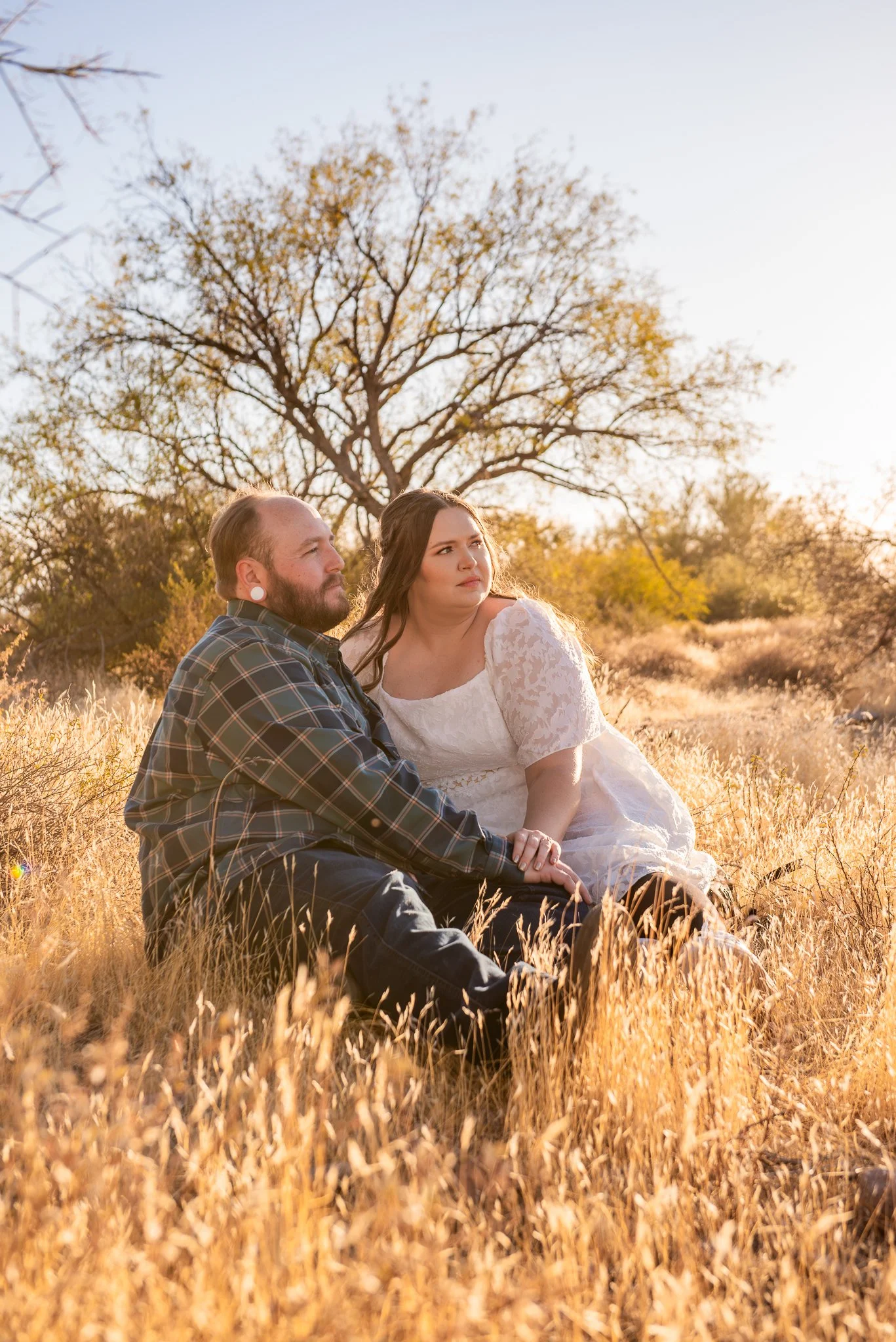 Sunset Engagement session at First Water Trailhead