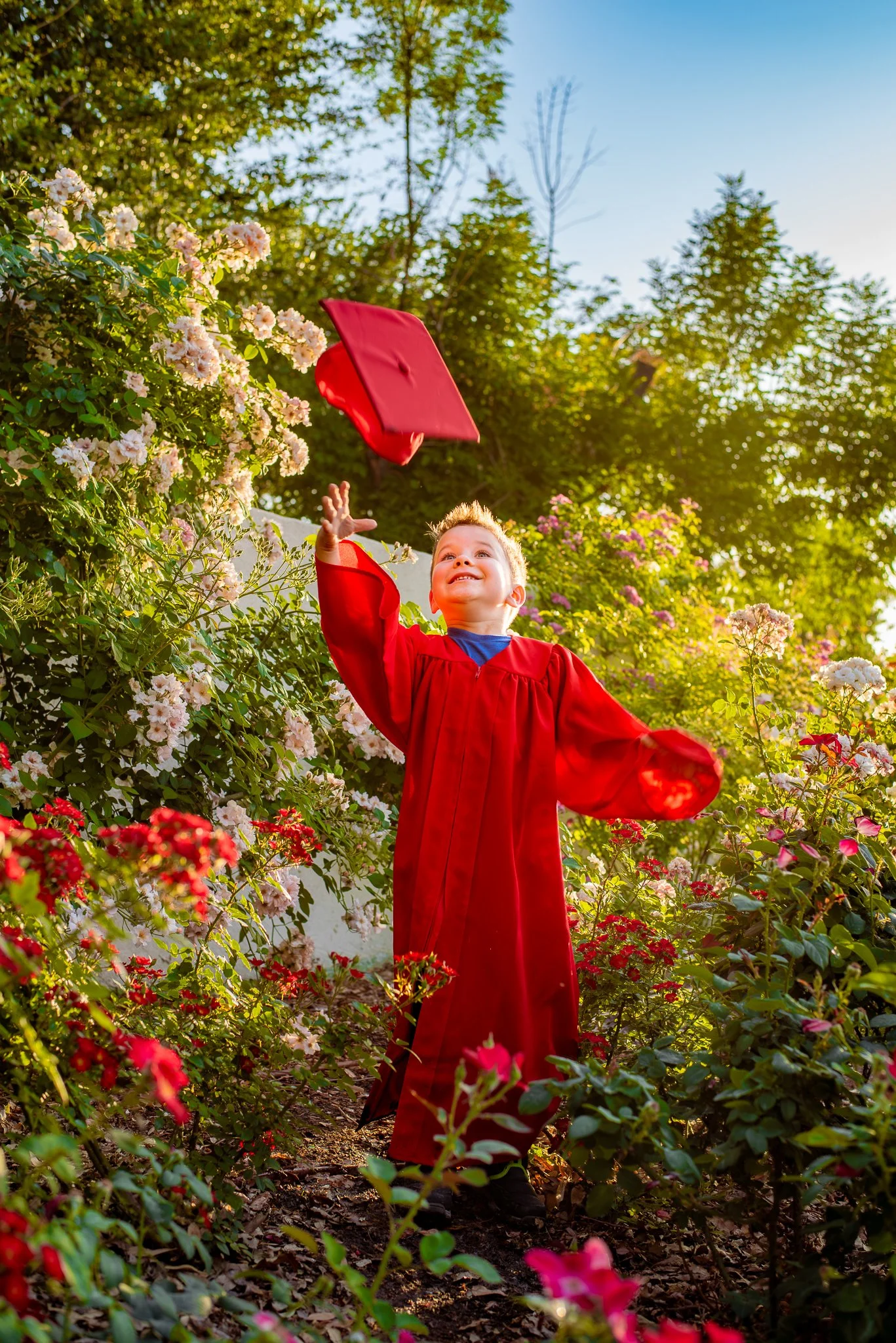 Kindergarten Graduation Photos at MCC Rose Garden