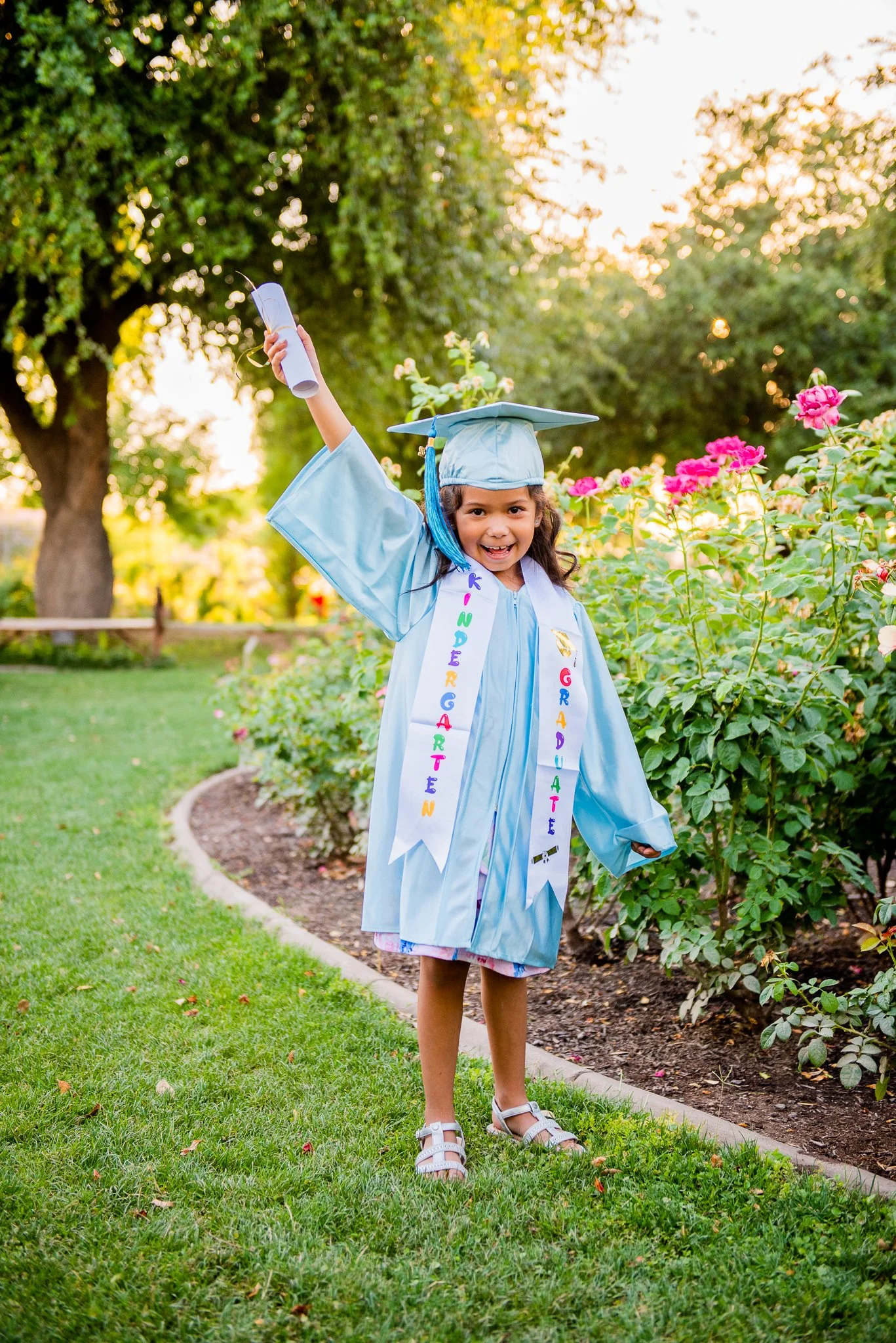 Kindergarten Graduation Photos at MCC Rose Garden