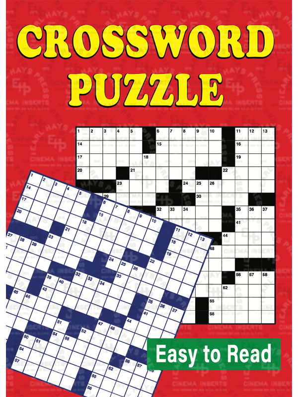 BK-76 Red Crossword Puzzle Book