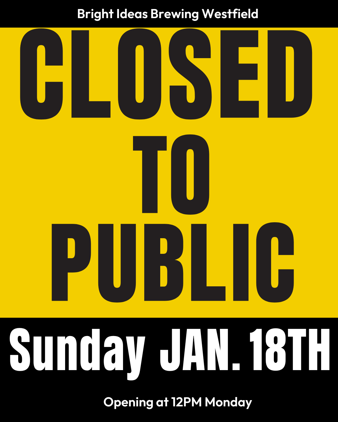 Closed to public 