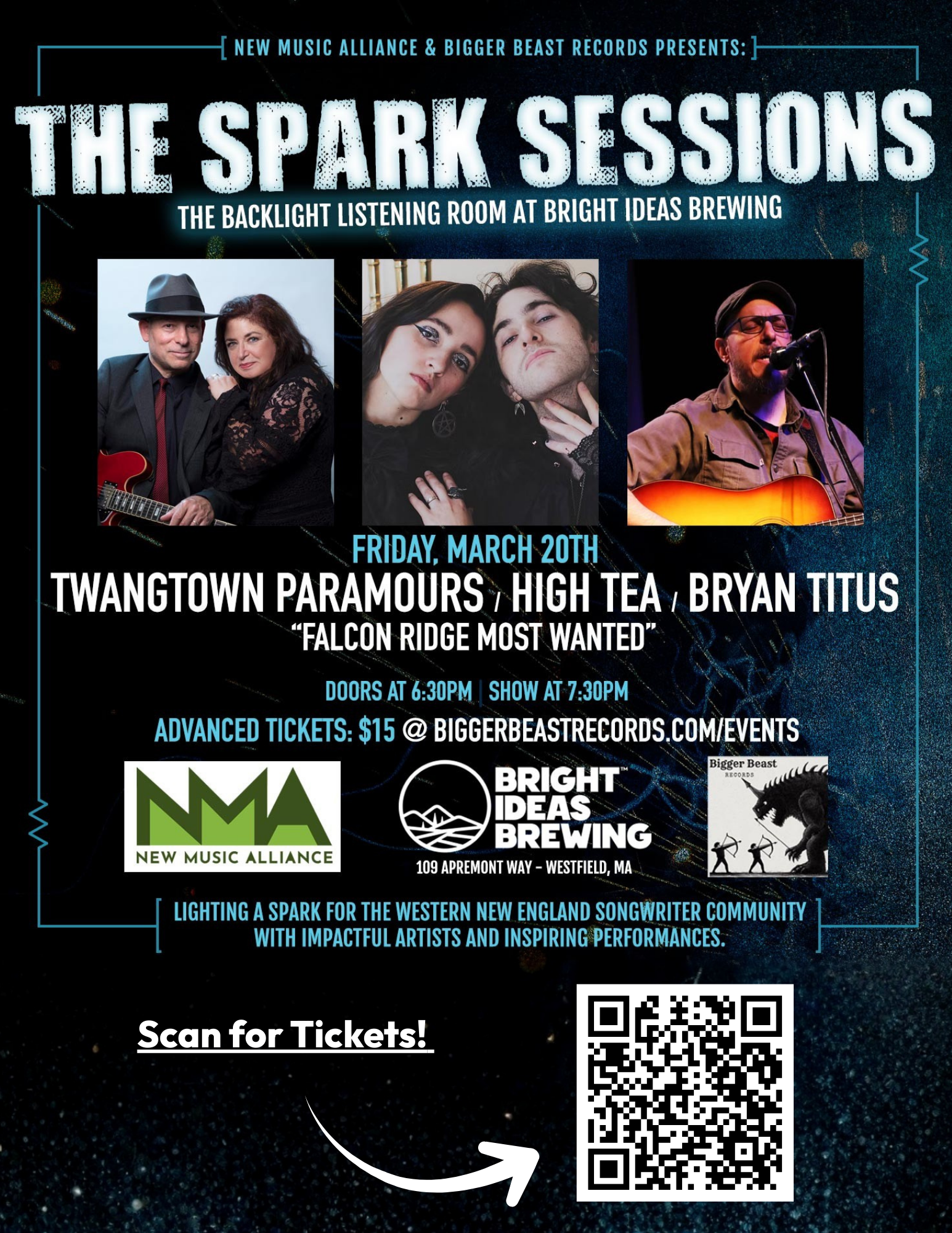 Spark Sessions: Twangtown Paramours, High Tea, Bryan Titus 