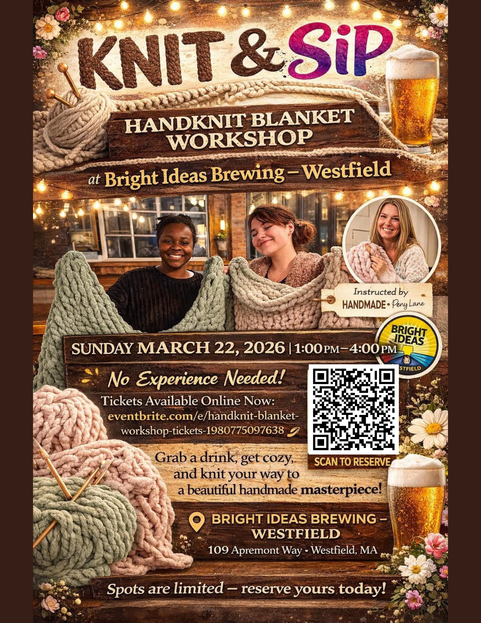 Knit &amp; Sip Workshop