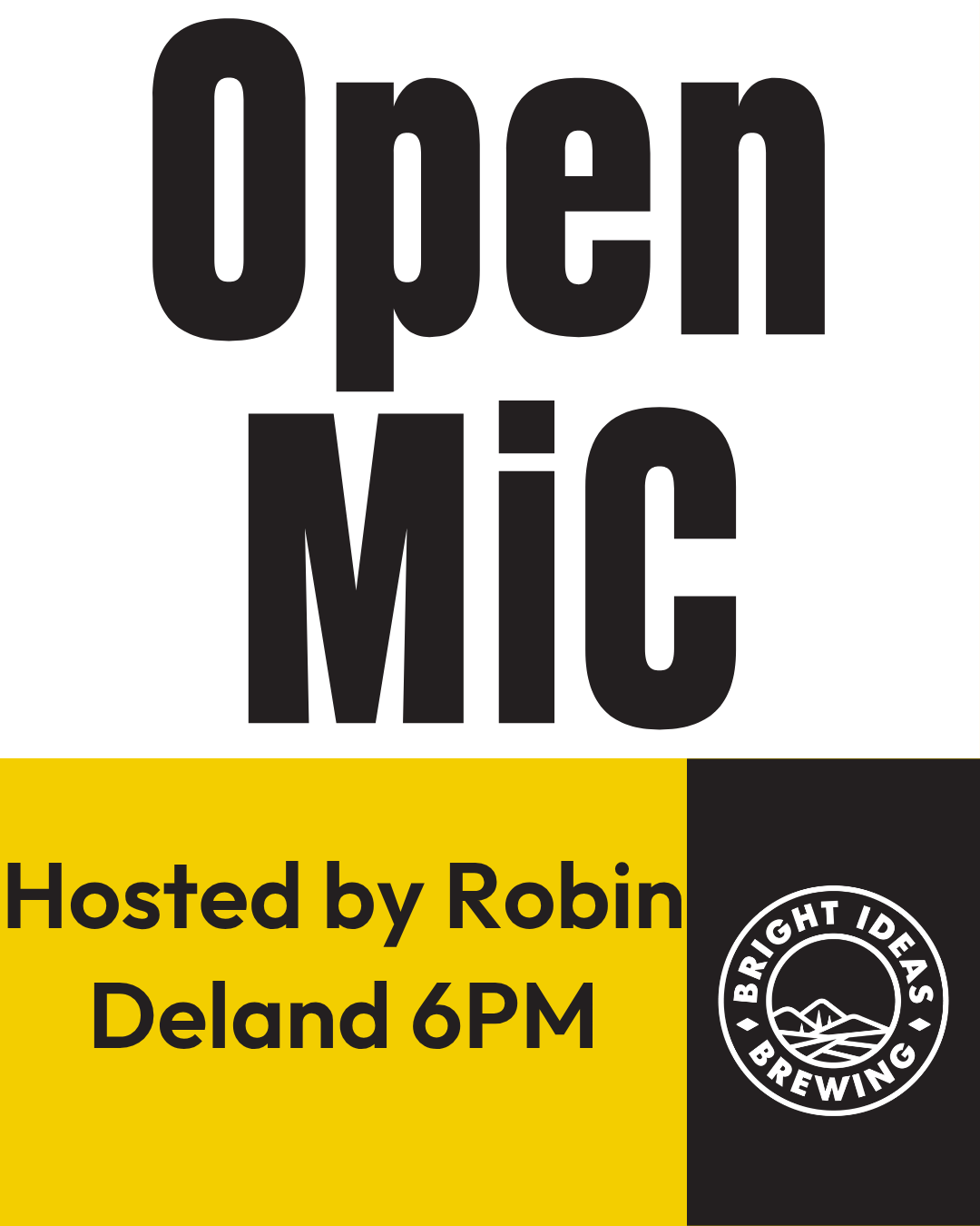 Open Mic Night with Robin Deland
