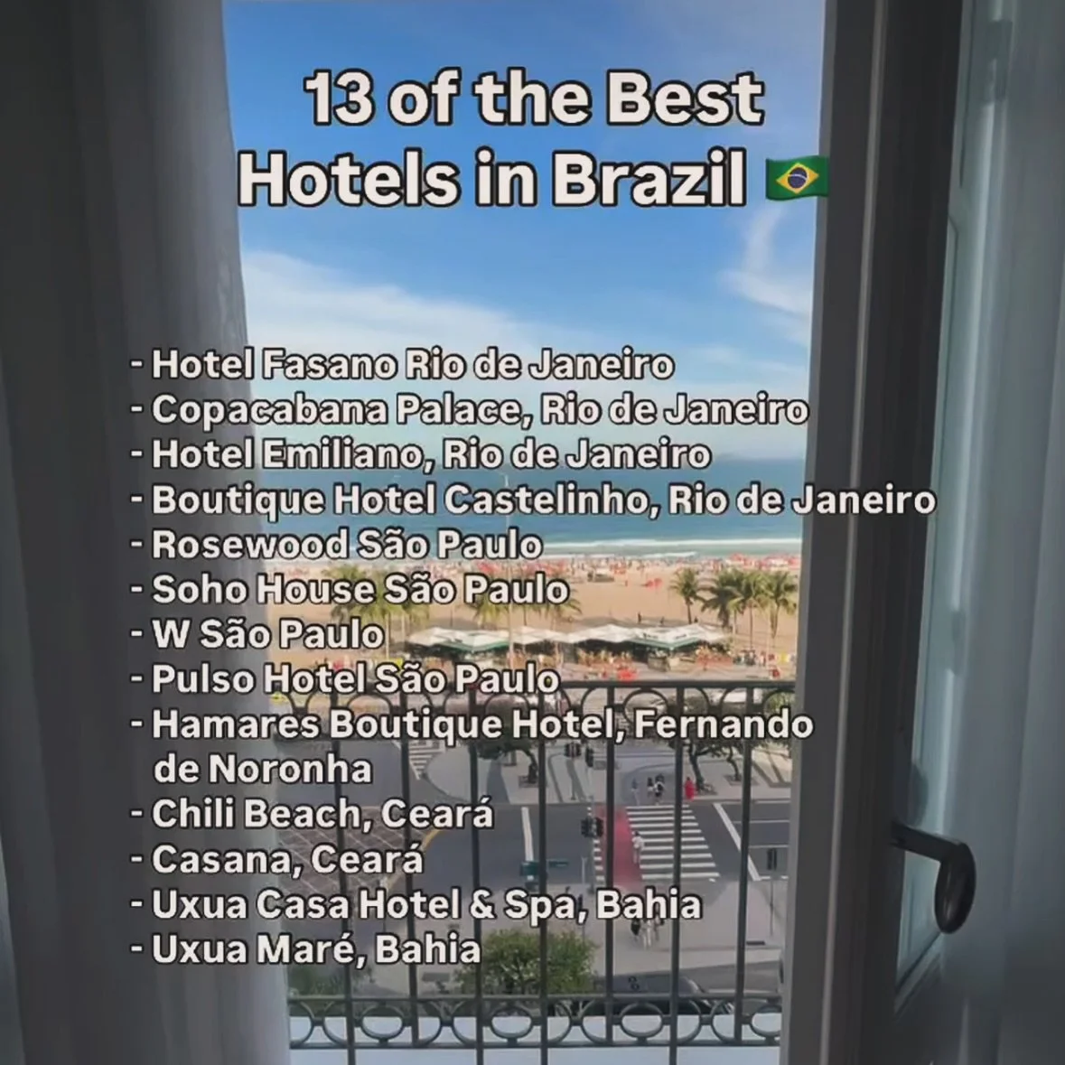 🏆 Travel + Leisure 
O Brasil foi escolhido Destino do Ano 2026 pela Travel + Leisure, e o Chili Beach est&aacute; na lista dos melhores lugares para se hospedar no pa&iacute;s.
Um reconhecimento que celebra o que sempre acreditamos: hospitalidade ve