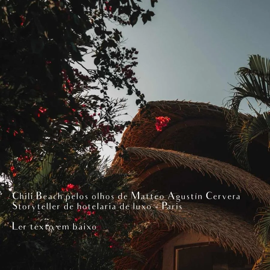 H&aacute; hot&eacute;is pensados por investidores.
E outros&hellip; por viajantes.
The Chili Beach Private Resort &amp; Villas nasceu dessa segunda categoria.
Seu fundador, Enrico Dalla Piazza, passou grande parte da vida percorrendo o mundo. Onze me