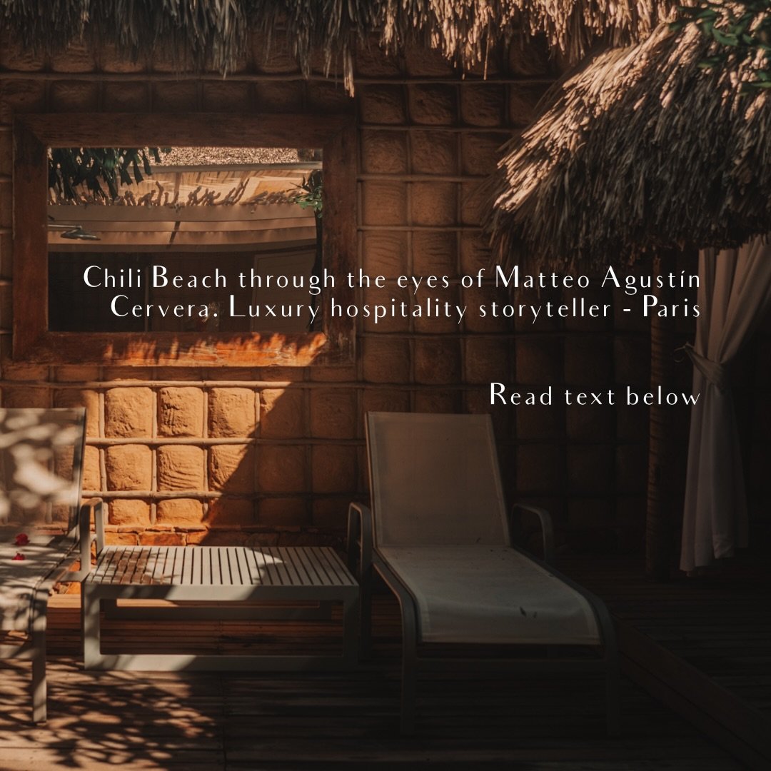 There are hotels conceived by investors.
And others&hellip; by travelers.
The Chili Beach Private Resort &amp; Villas was born from the second kind.
Its founder, Enrico Dalla Piazza, spent much of his life traveling the world. More than 9 months a ye