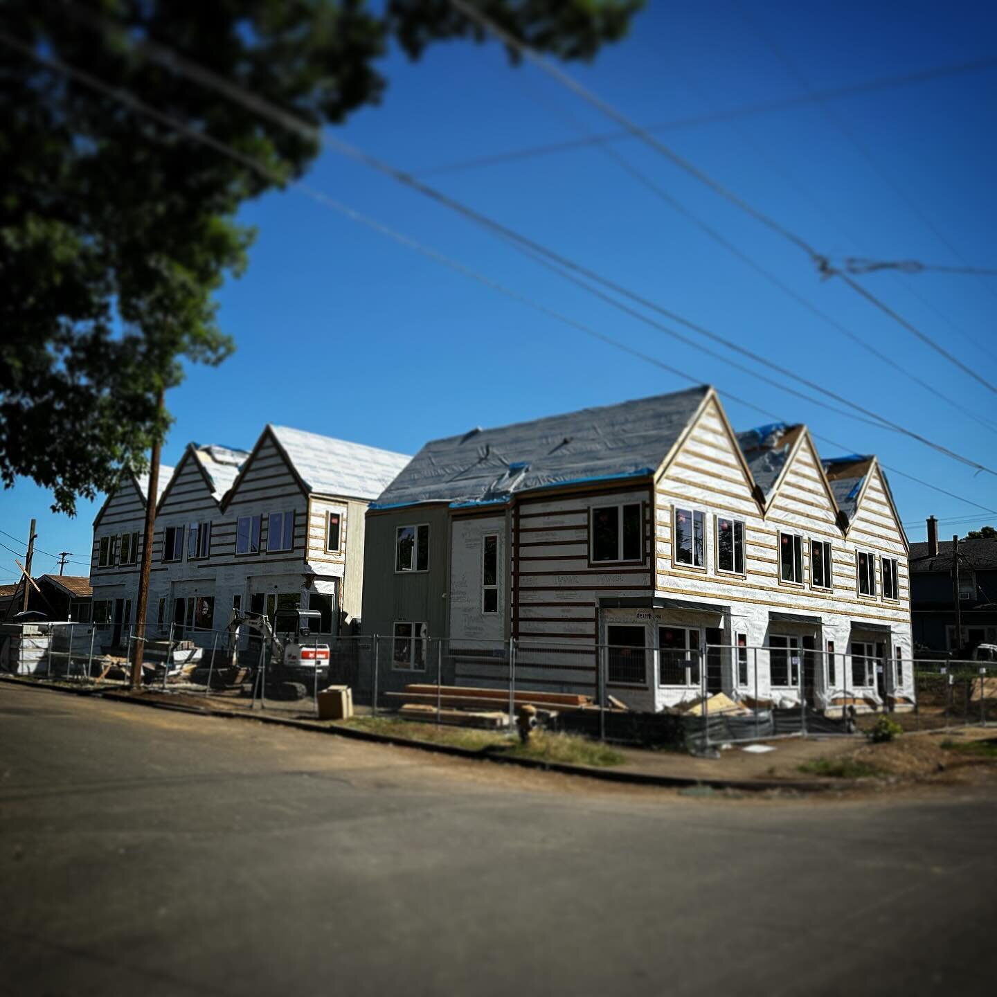 Visible results of our new high density zoning starting to rise out of the single family neighborhoods in Portland.