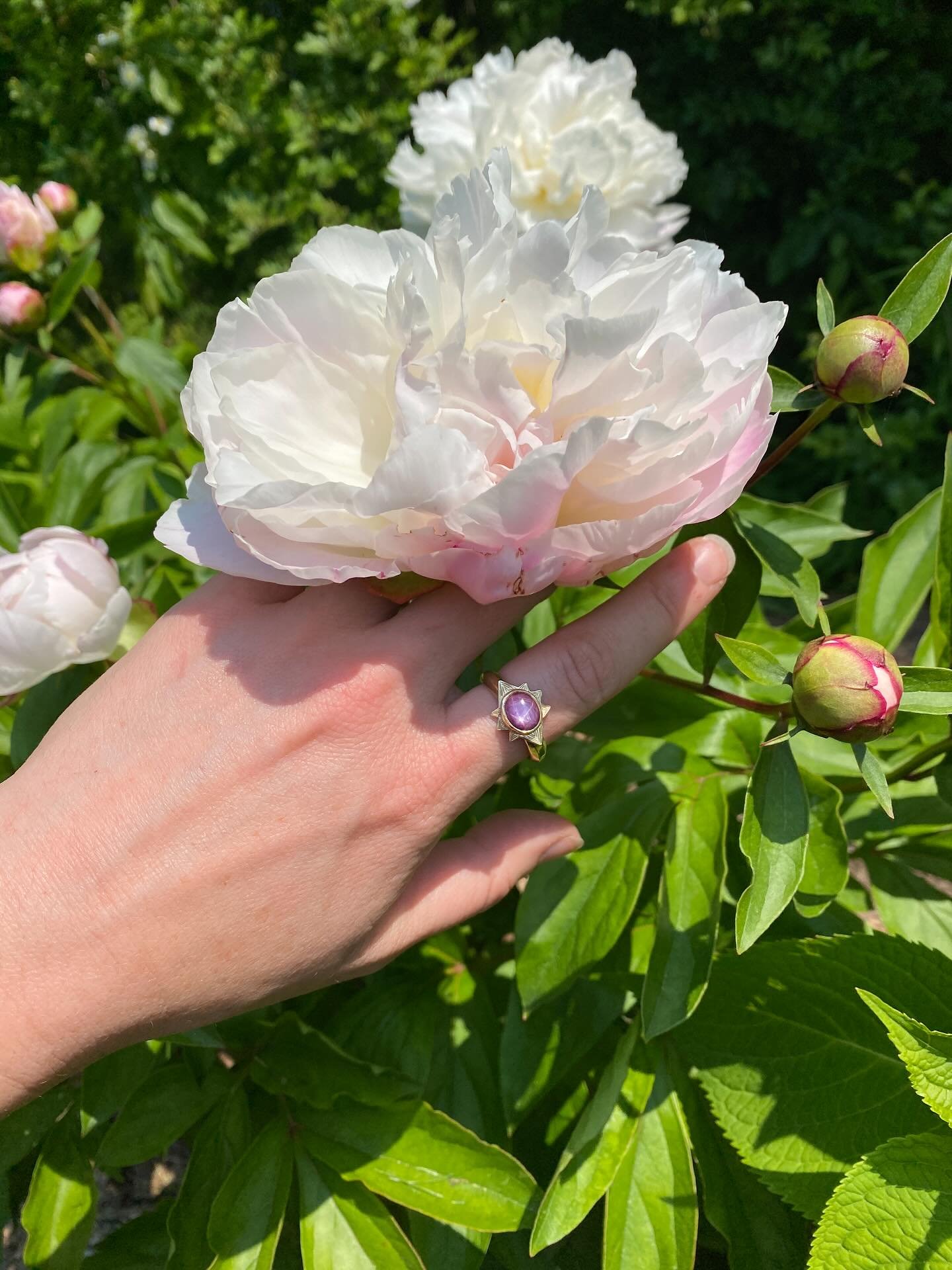 It&rsquo;s peony season! Wear your gold, stop and sniff a flower.