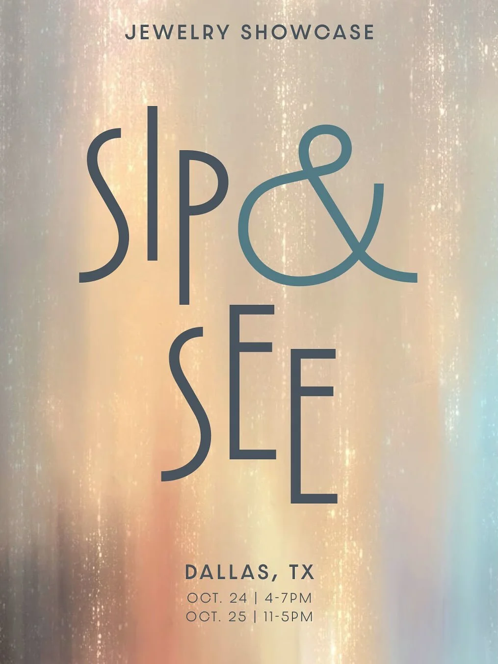 Dallas! So excited to be coming home soon alongside a fantastic crew of independent designers who all hand-make their work. 

Friday, Oct 24th, 4 - 7p
Saturday, Oct 25th, 11a - 5p

Please come by and say hi! We&rsquo;ll be toasting and celebrating co