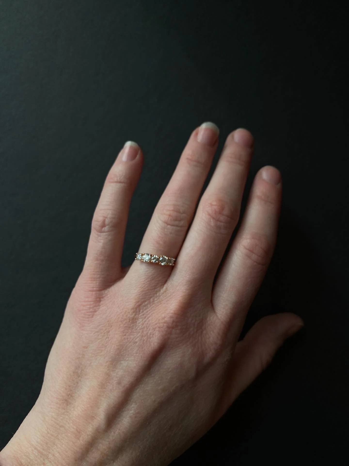 Custom work fills my soul - that moment when the client puts it on and adores it. Nothing is better to me than making mementos that honor love and life changes and growth. Thank you thank you for supporting me in this work!

This was my final commiss