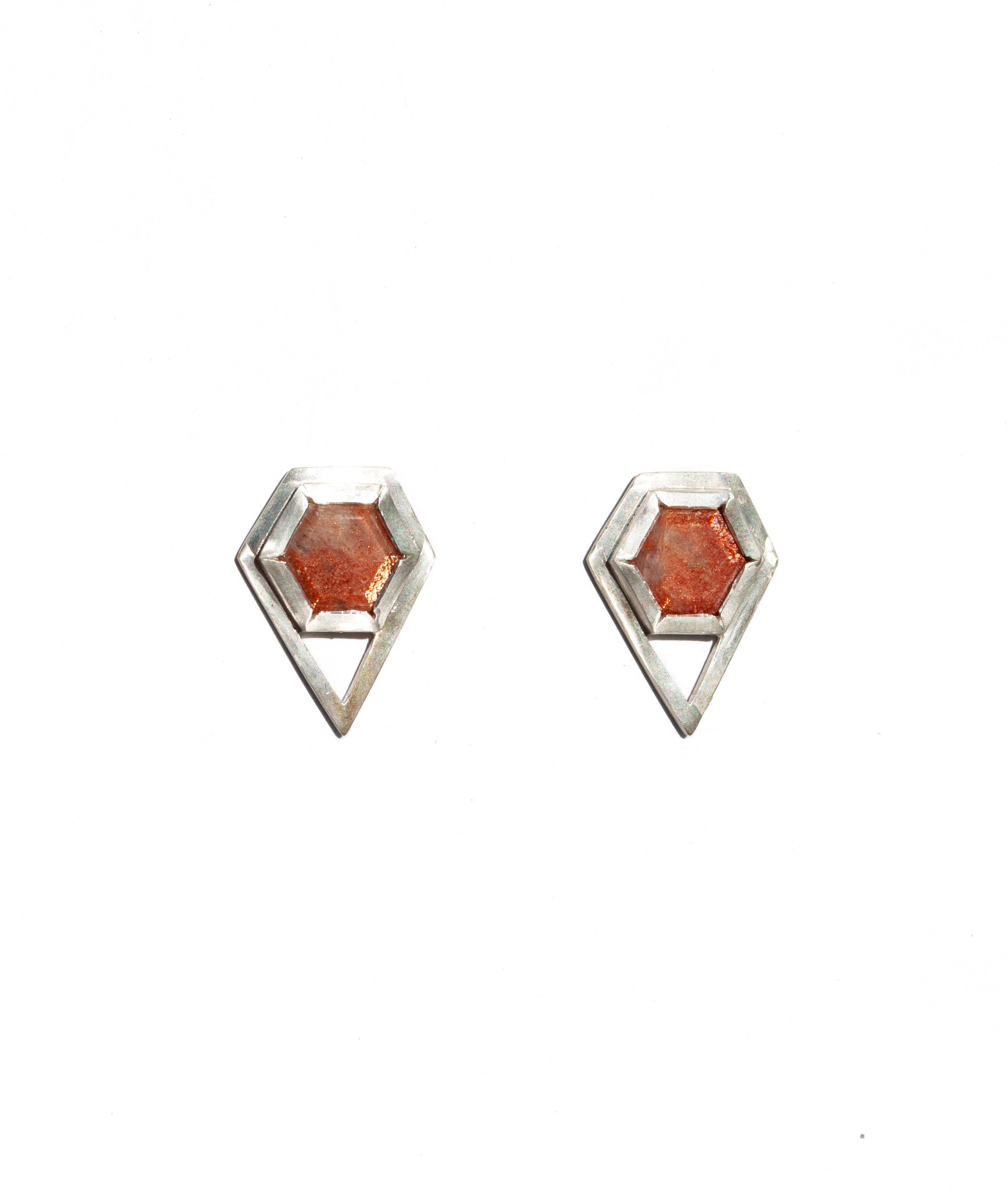 Hex Studs Sterling silver indian sunstone_web.jpg
