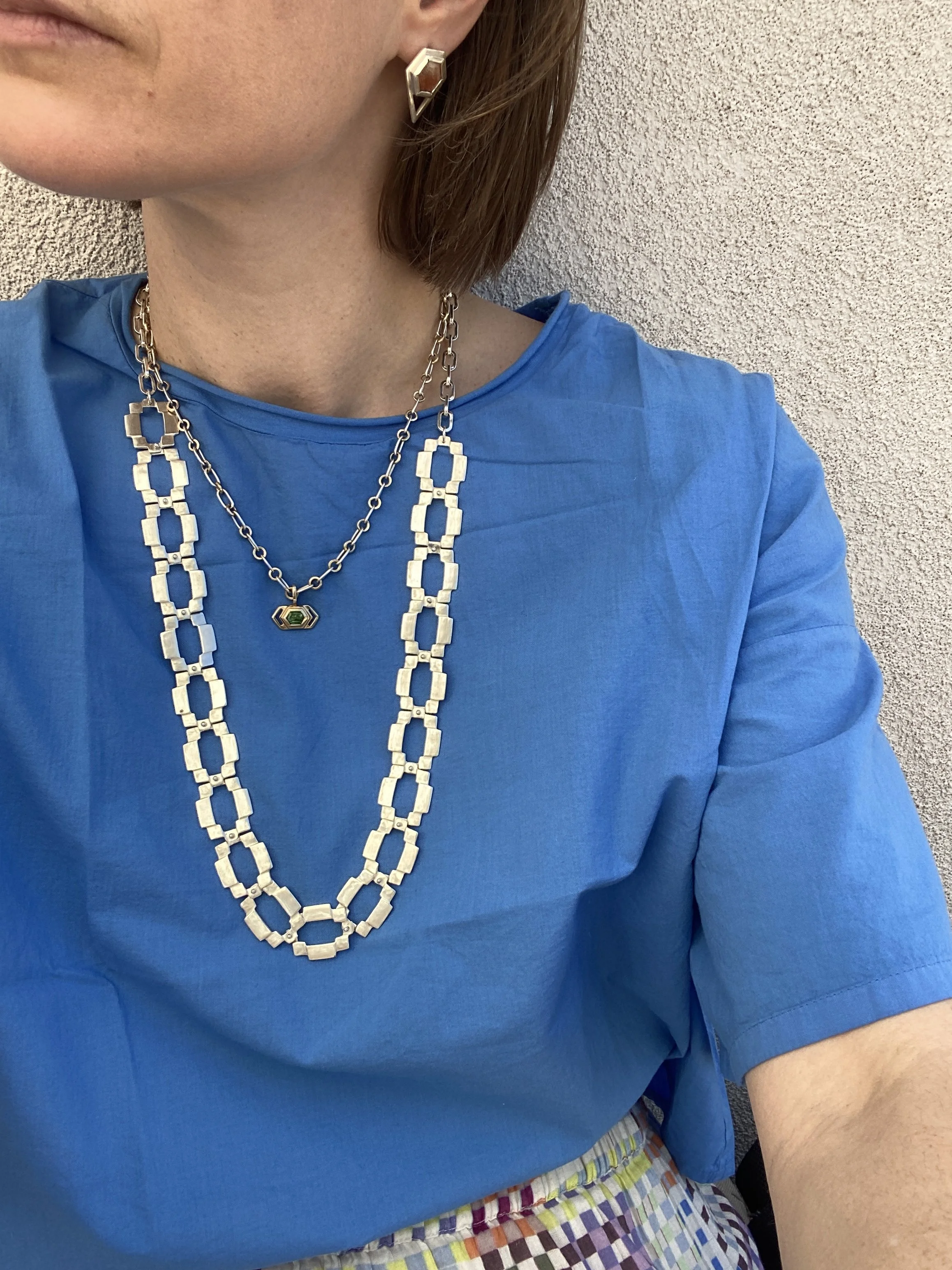 ROUND SQUARE PAPERCLIP CHAIN — Stone Everett