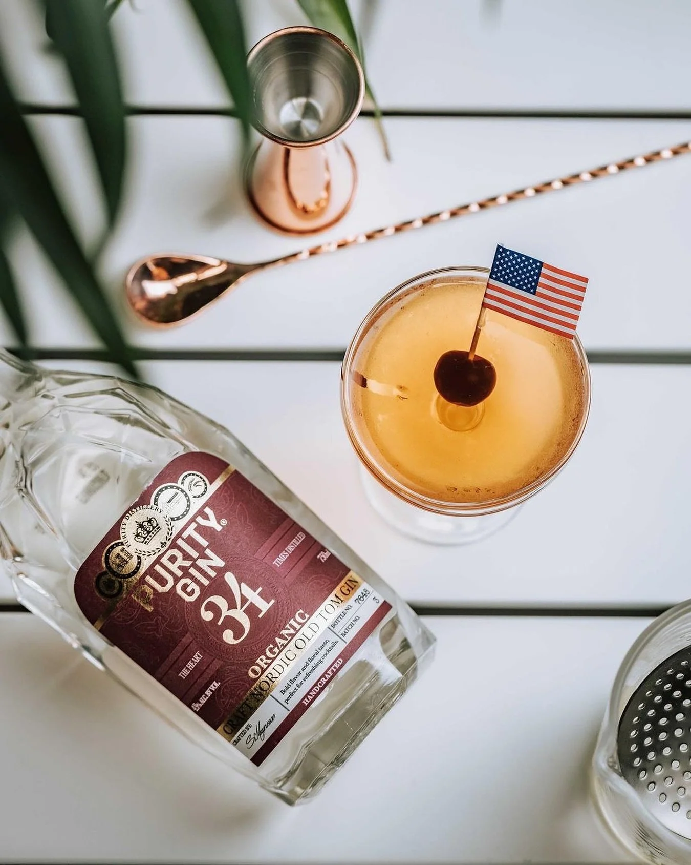 🗳️Election Day? Check. Now, enjoy classic Martinez to cap off the Election. 🥃🇺🇸

Purity Martinez
2 oz Purity Old Tom 34 Organic Gin
1 oz sweet vermouth
1/4 oz maraschino liqueur
2 dashes orange bitters
Garnish with a cherry and an American flag ?