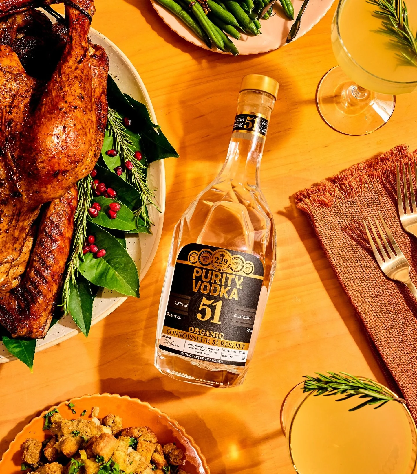 A table set for gratitude and shared moments. 🦃🍁🥂 Cheers to making memories &ndash; and tell us, what&rsquo;s on your table this year? ✨🥂

#Thanksgiving #Thankful #Hosting #HappyThanksgiving #ThanksgivingDinner #CocktailHour #PurityDistillery #Pu