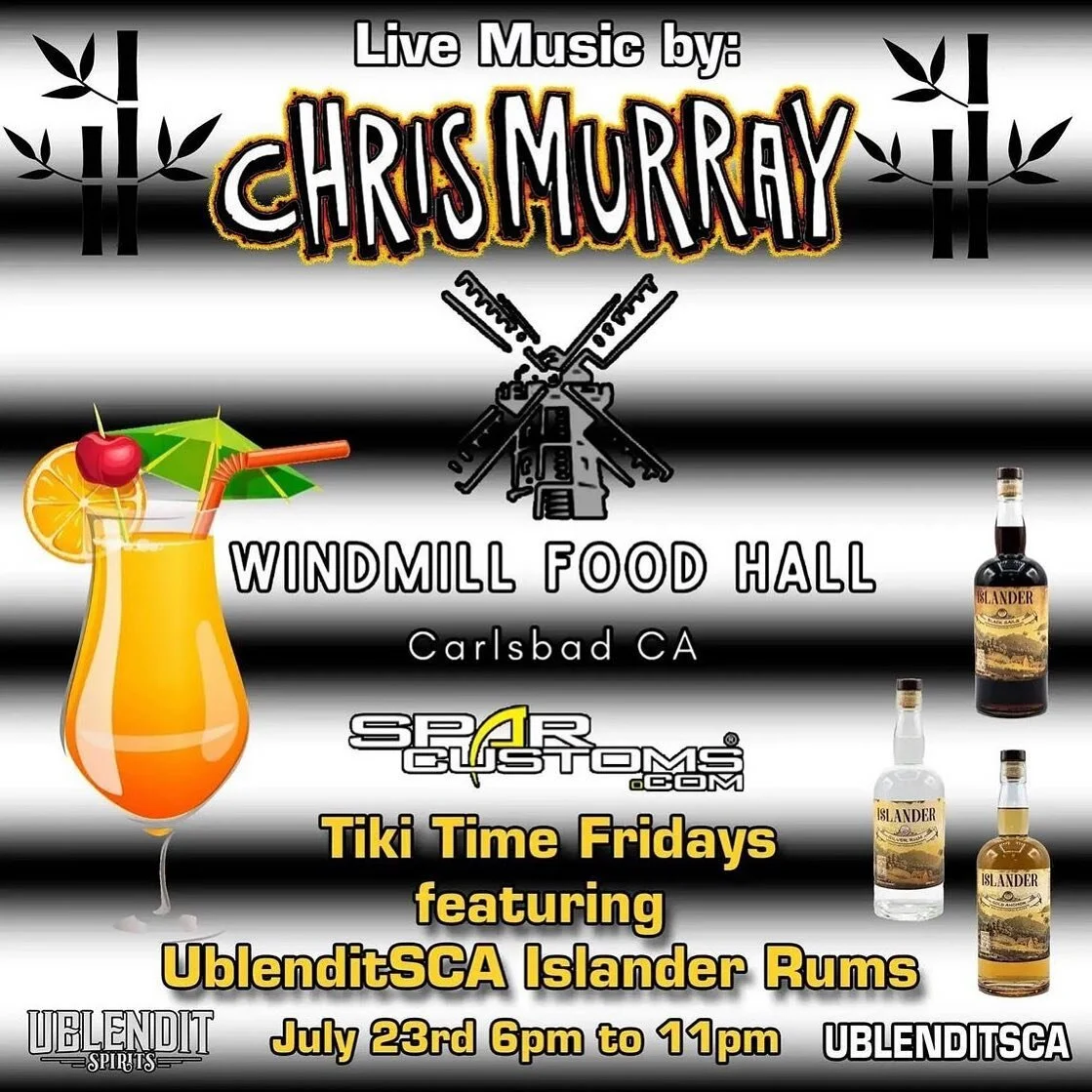 Grab your Hawaiian shirts &amp; bucket hats, because tonight is Tiki Friday at The Mill Bar! 🌴🍹🥥 Live music by @chrismurraymusic and drink specials featuring @ublenditsca Islander Rum 🍹We&rsquo;ll see you tonight! 🌴
.
@ublenditsca @dabblesdave @