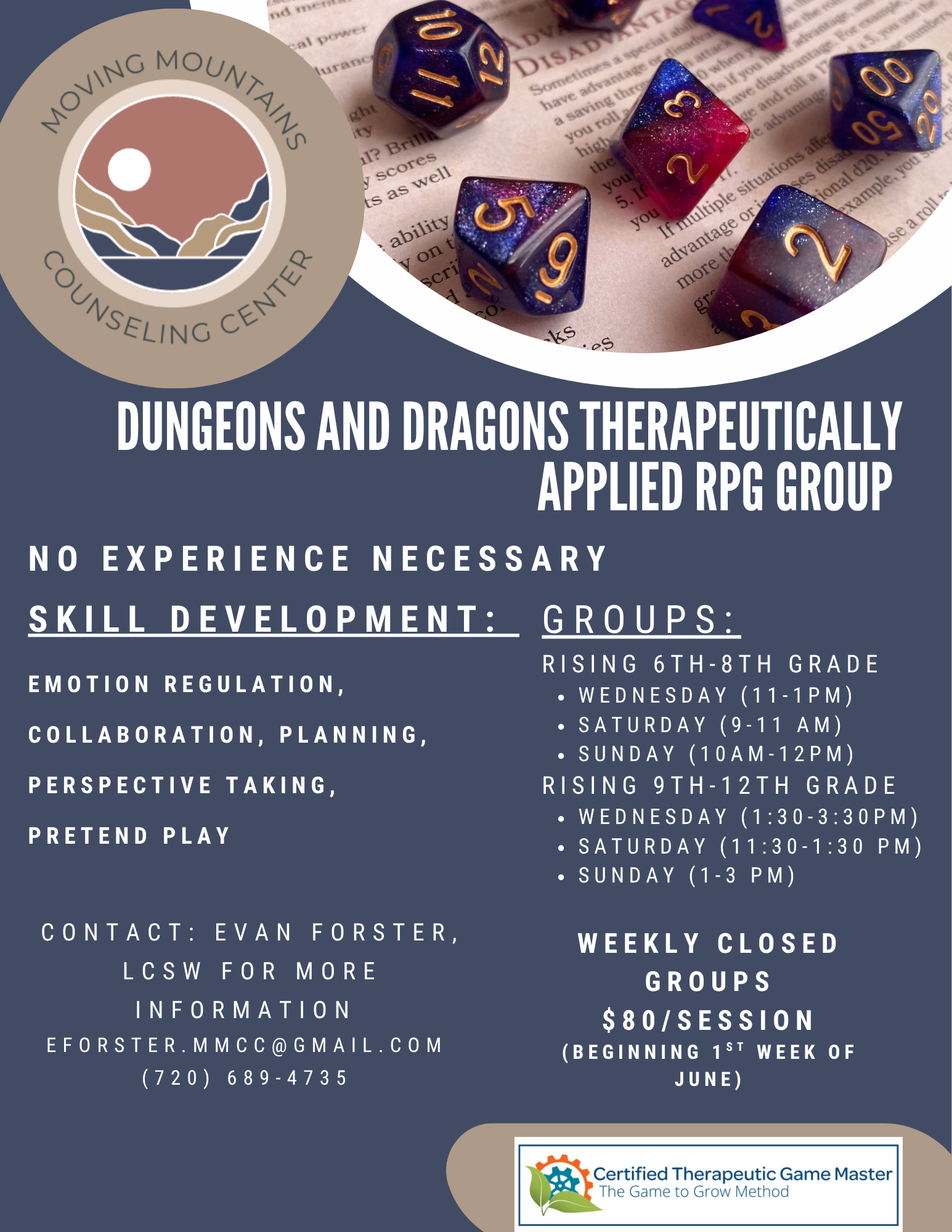 Dungeons and Dragons Teen Therapy Group