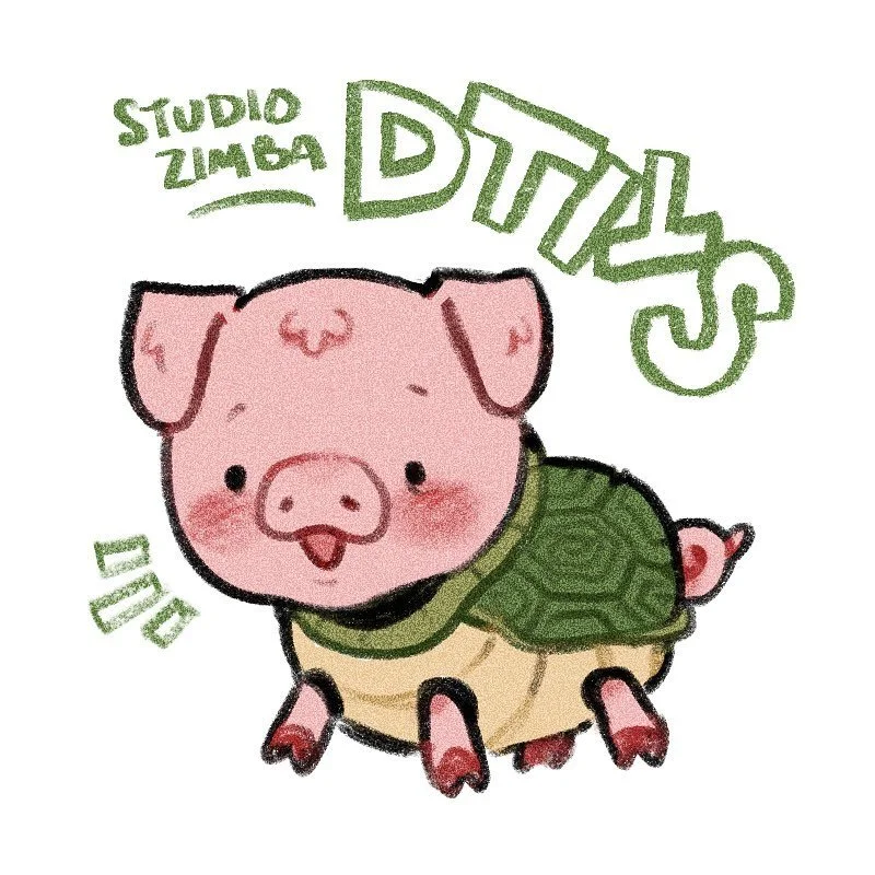 oh my god what what&rsquo;s happening 

it&rsquo;s a #dtiys but real casual-like. no milestone, no deadline, just a turtlepig. post your version w a screenshot of the original as the second slide, tag me so I can go crazy in the comments and post it 
