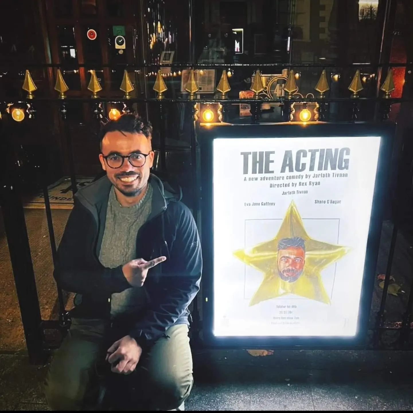 Our very own @tivnan.jarlath show The Acting opens tonight with @glassmasktheatre in Dublin, running until Oct 19th, can't wait to see it!