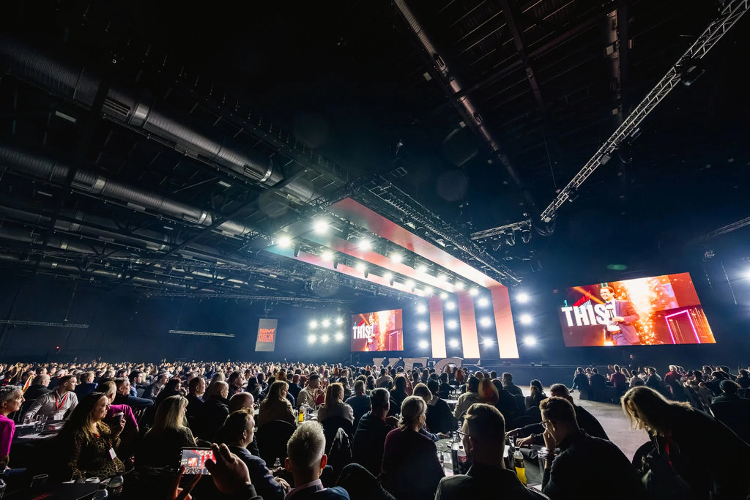 Delegates seated in the auditorium at the KFC conference at Exhibition Centre Liverpool.