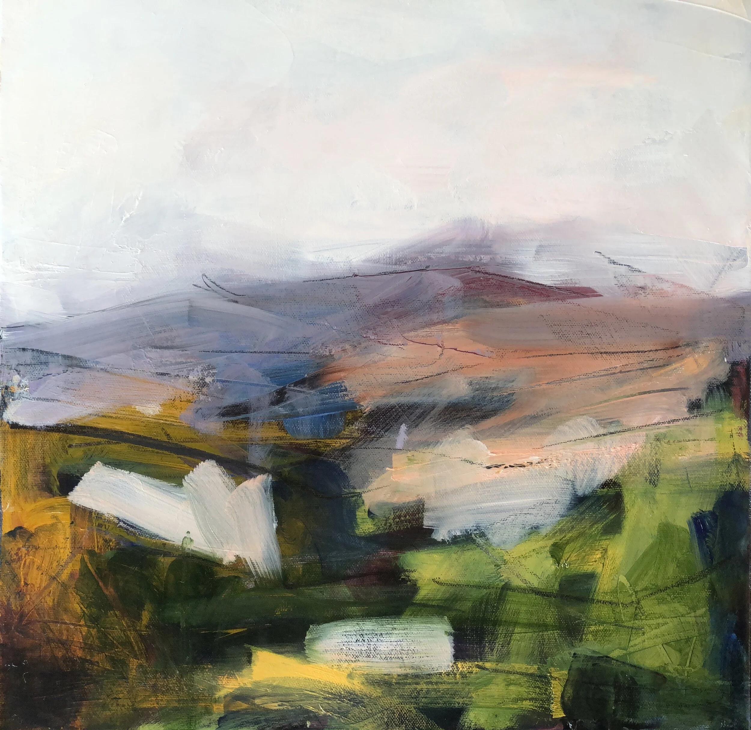 The Grounding 2.                                                       Oil on canvas 400x400mm  SOLD