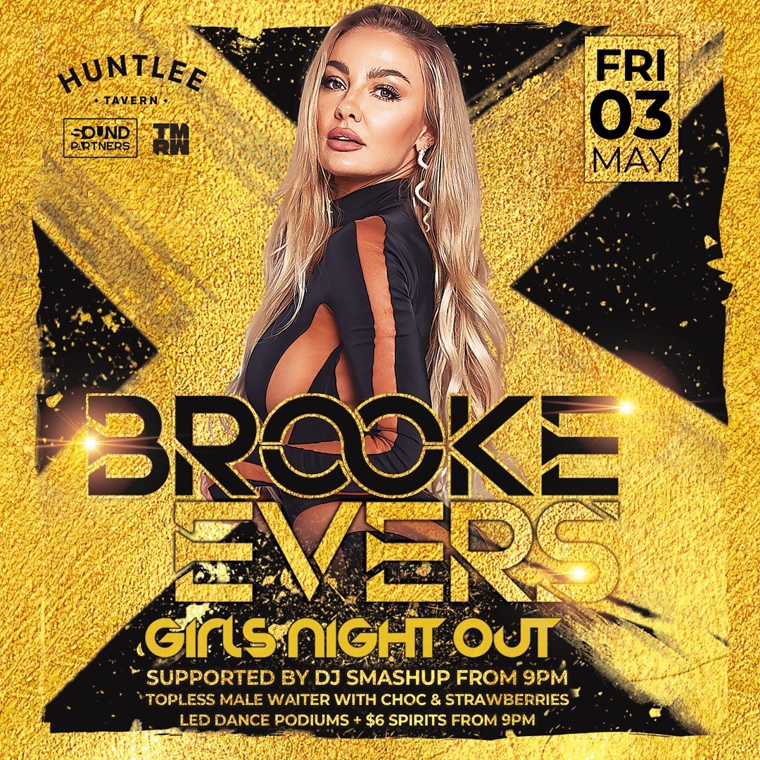 🎉 TONIGHT: Huntlee Tavern's Girls Night Out ft. DJ Brooke Evers! Online tickets close at 5pm - grab yours now! https://events.humanitix.com/girls-night-out-feat-dj-brooke-evers Door sales from 8pm. Dance to DJ Brooke Evers &amp; DJ Smashup, enjoy $6