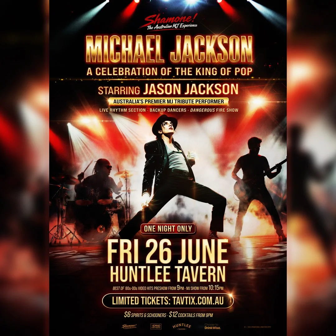 🕺✨ SHAMONE! The Australian MJ Experience is coming to Huntlee Tavern ✨🕺