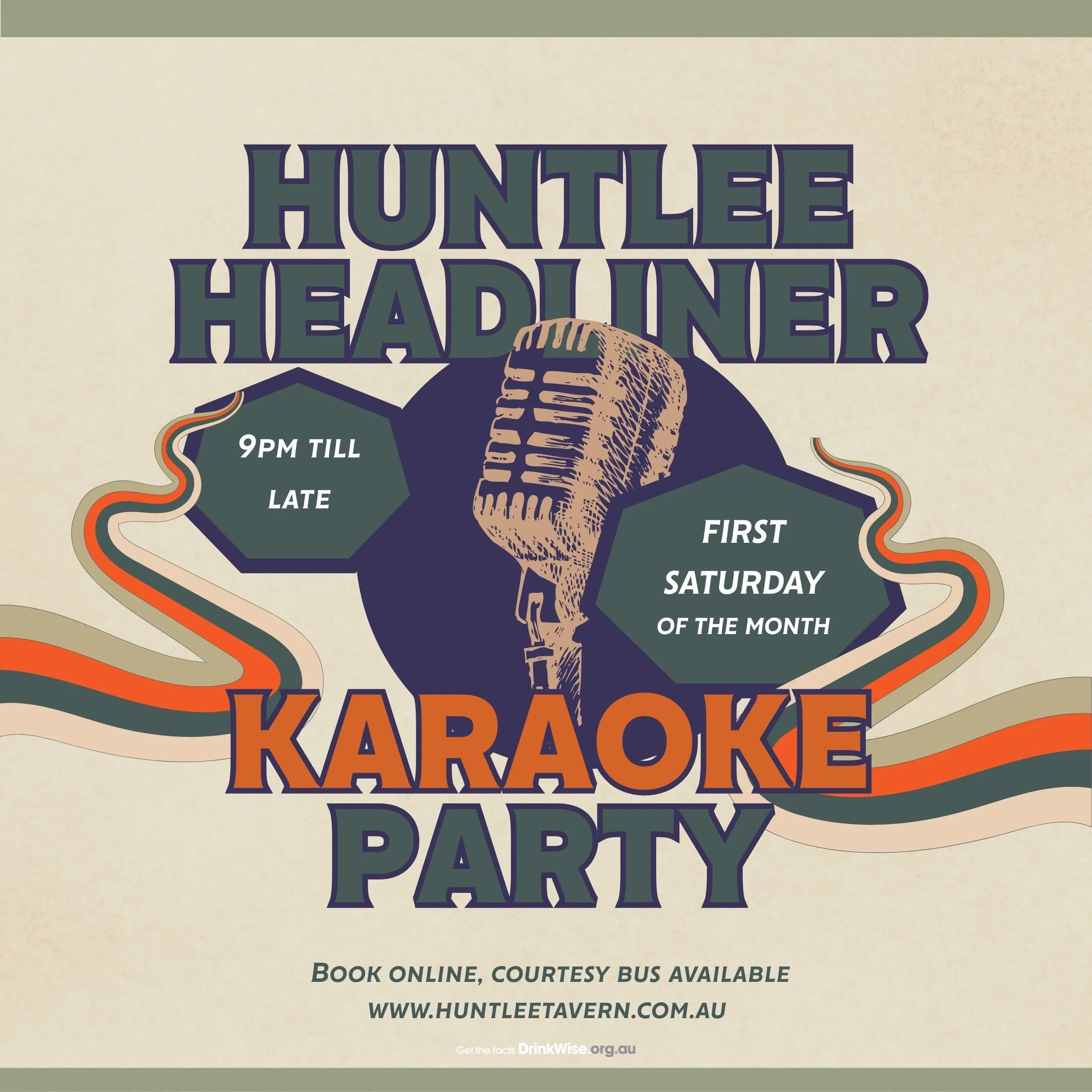 'Huntlee Headliner' Karaoke Party - Saturday 3 October 9pm