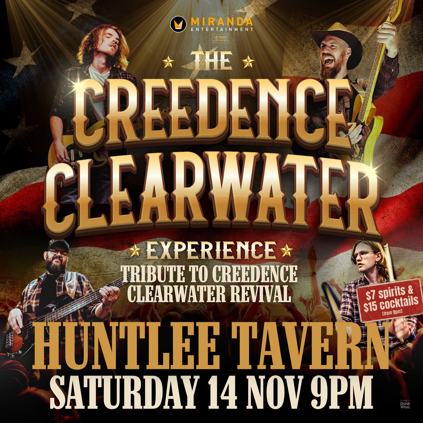 THE CREEDENCE CLEARWATER EXPERIENCE at The Huntlee Tavern