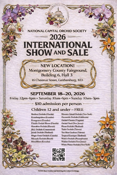 National Capital Orchid Society International Orchid Show & Sale
