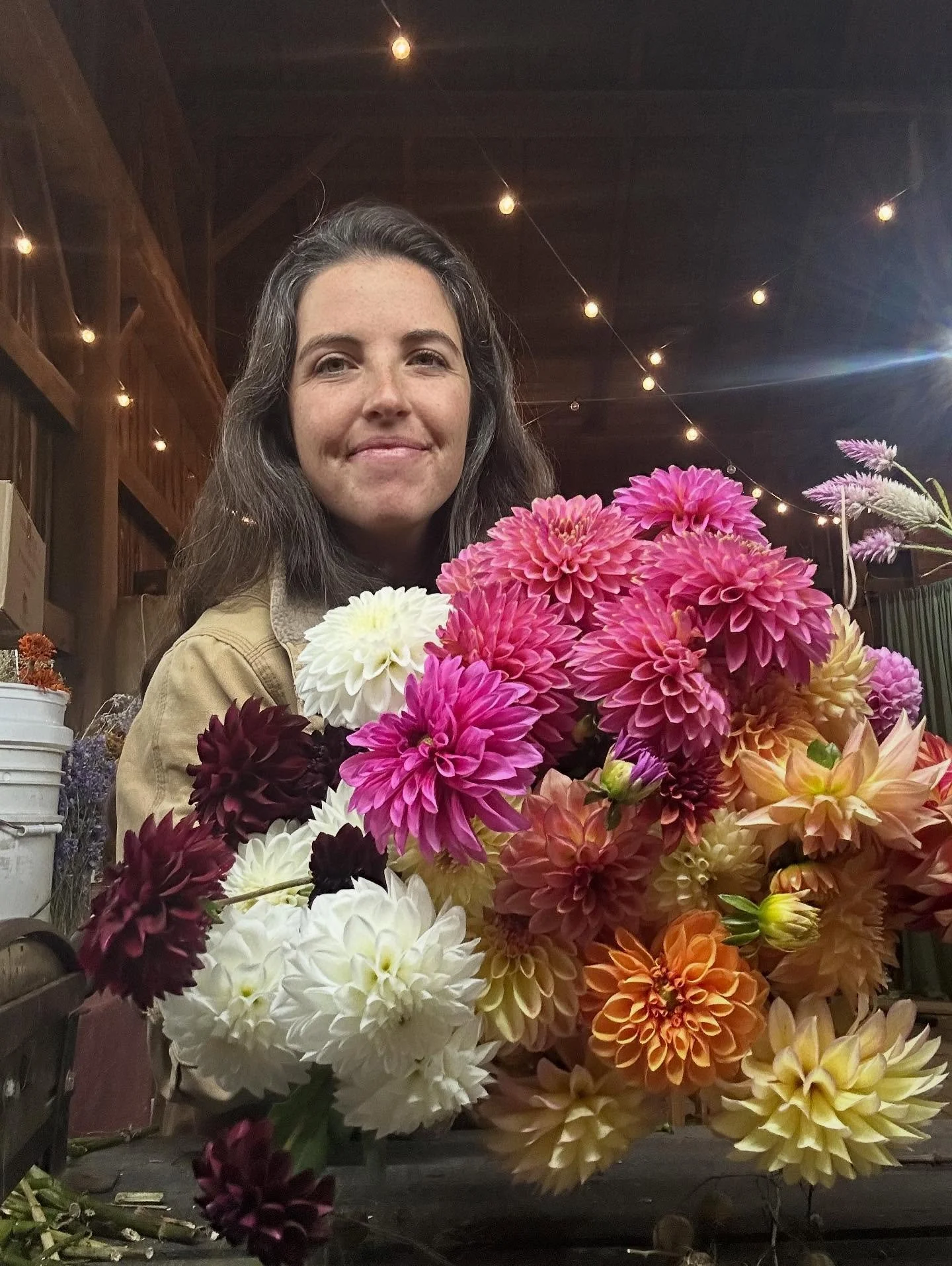 This is the end of fresh flowers from our little farm!

$15 Dahlia bunches will be stocked on the stand until we run out.

Maybe tomorrow? Maybe Saturday? Stay tuned.

Thank you for the most incredible season. The support of this community is EVERYTH