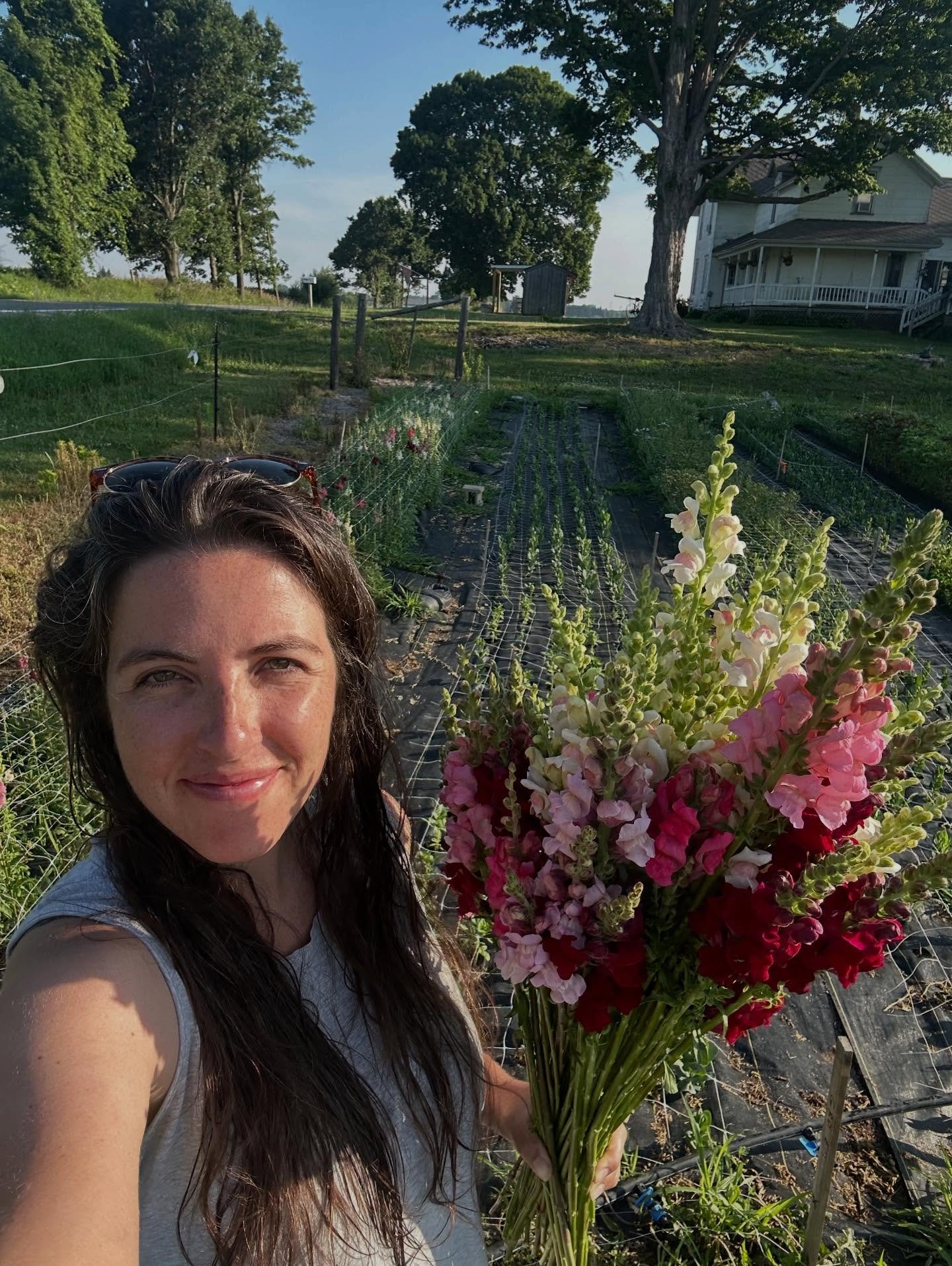 Story time and a photo of me &amp; Snapdragons in a Summer garden because I miss it so.

The year was 2019 and I was given a really beautiful opportunity by a beautiful human. She took a chance on me, let me sell my flowers in her shop, and then offe