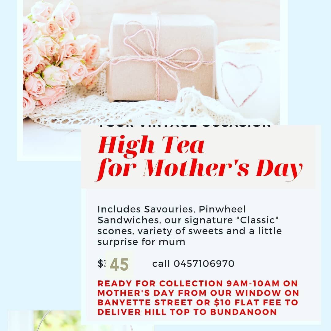 Mother's Day, May 9th
@your_vintage_occasion @dirtyjanes_bowral 
#mothersday #highteaparty