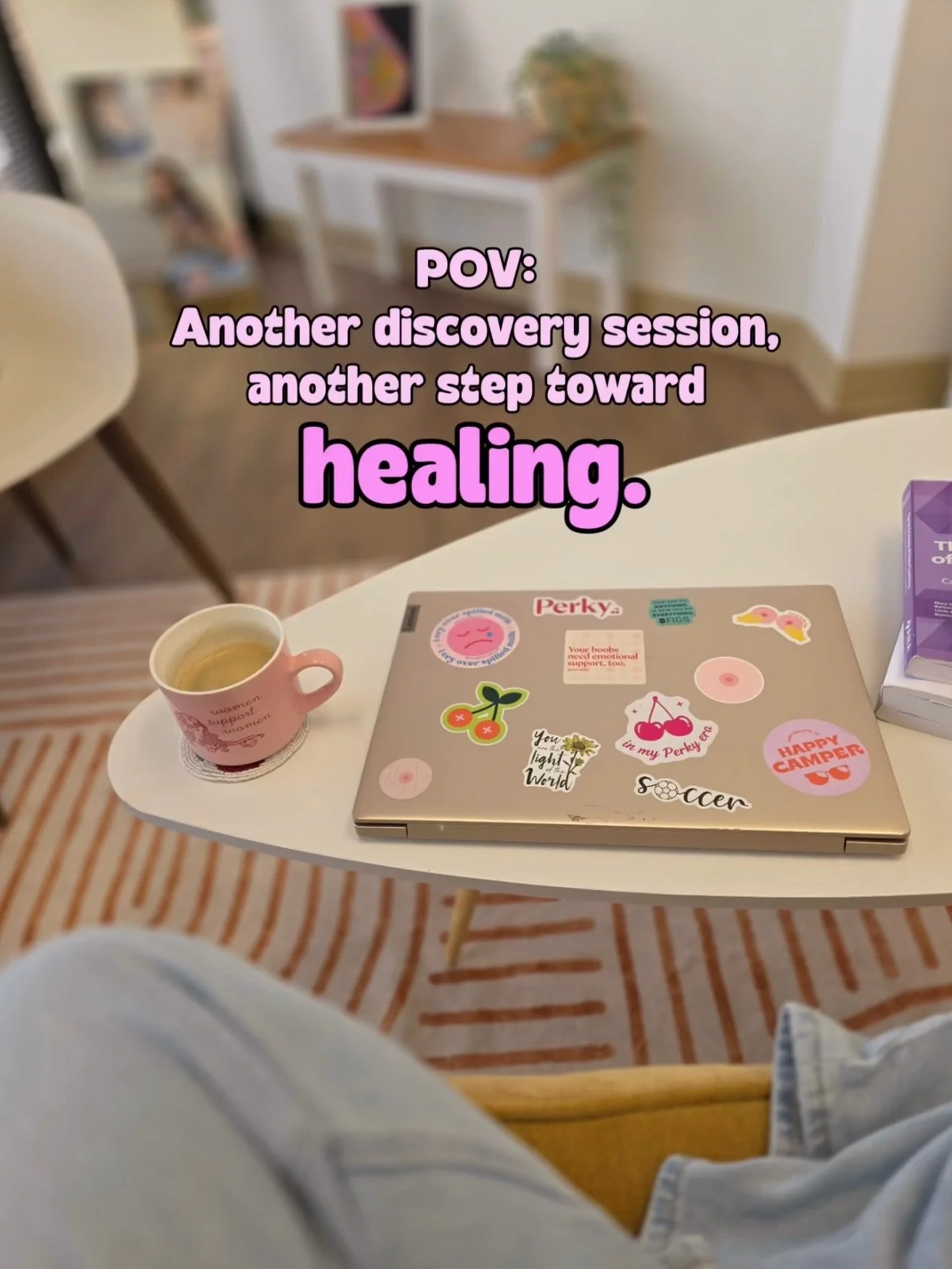 In our Perky Era means believing that healing starts with you.

Our nurse coaching sessions are a space to slow down, process everything that comes after diagnosis and treatment, and focus on you&mdash;your goals, your challenges, and what thriving a