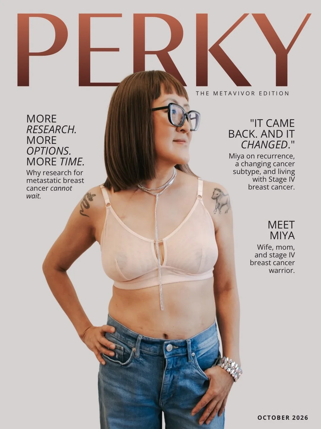 Meet Miya. 

In 2019, Miya was diagnosed with Stage III breast cancer. She underwent a mastectomy, chemotherapy, radiation, and a hysterectomy.

In 2024, her cancer returned. This time, it was Stage IV.
And it had changed.

During our Inspiring AND D