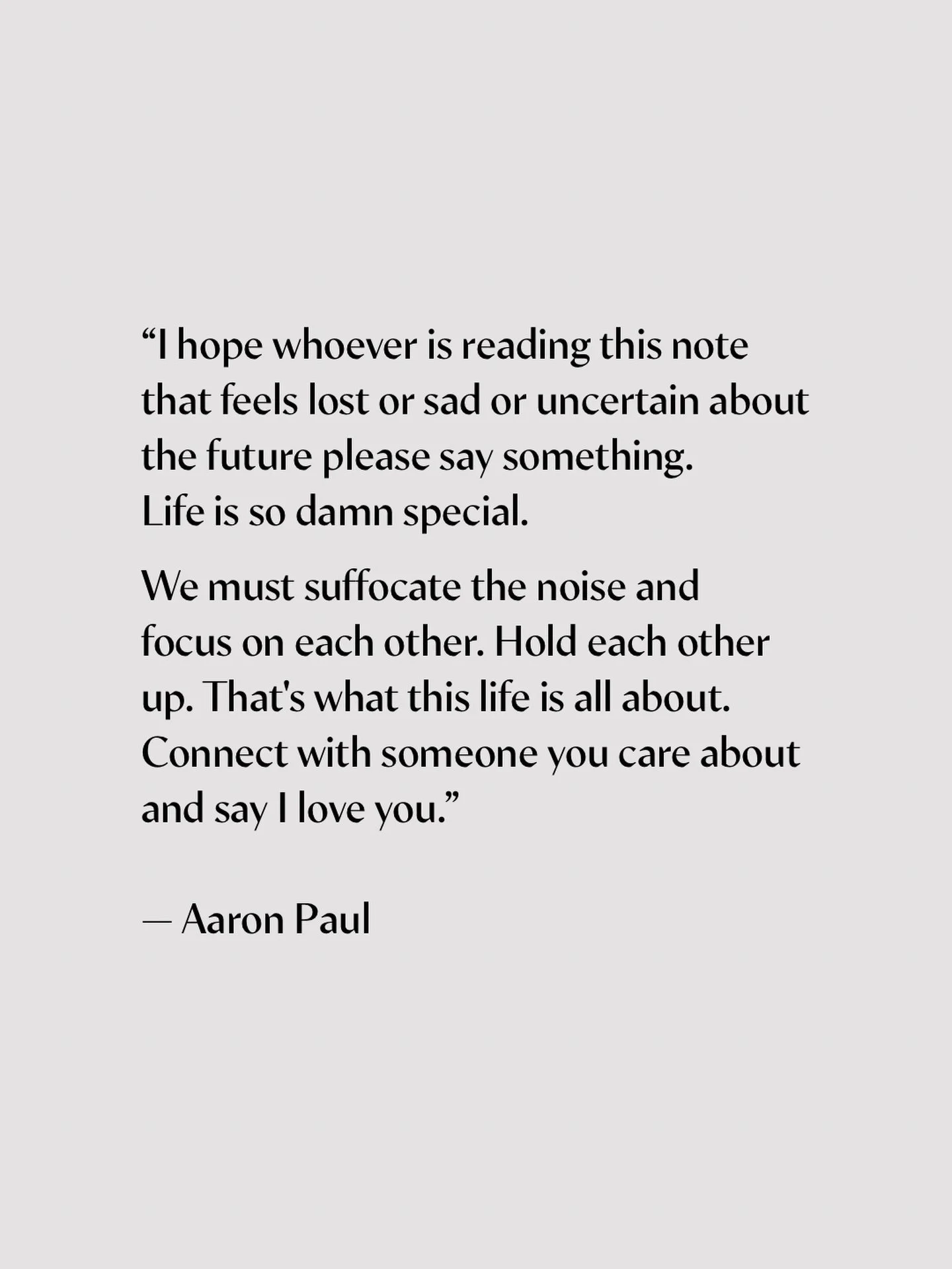 Sometimes, we all need a reminder to slow down, quiet the noise, and remember what really matters. 

Life can be beautiful and heartbreaking, sometimes all at once. And while we may not always know what someone else is carrying, we can choose to show