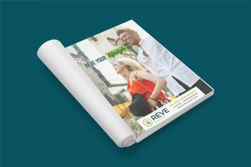 Reve Boulder Print Advertisement