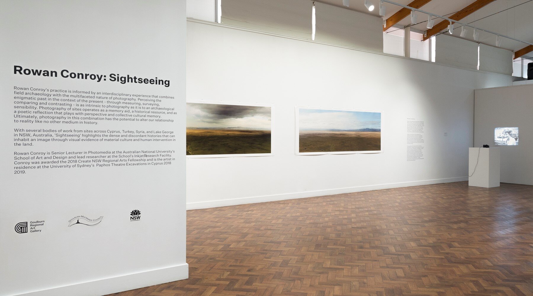  Installation photograph of works from the solo exhibition  Sighteeing,  by  Rowan Conroy , held at  Goulburn Regional Art Gallery , 2019. Photo: Courtesy Goulburn Regional Art Gallery. 