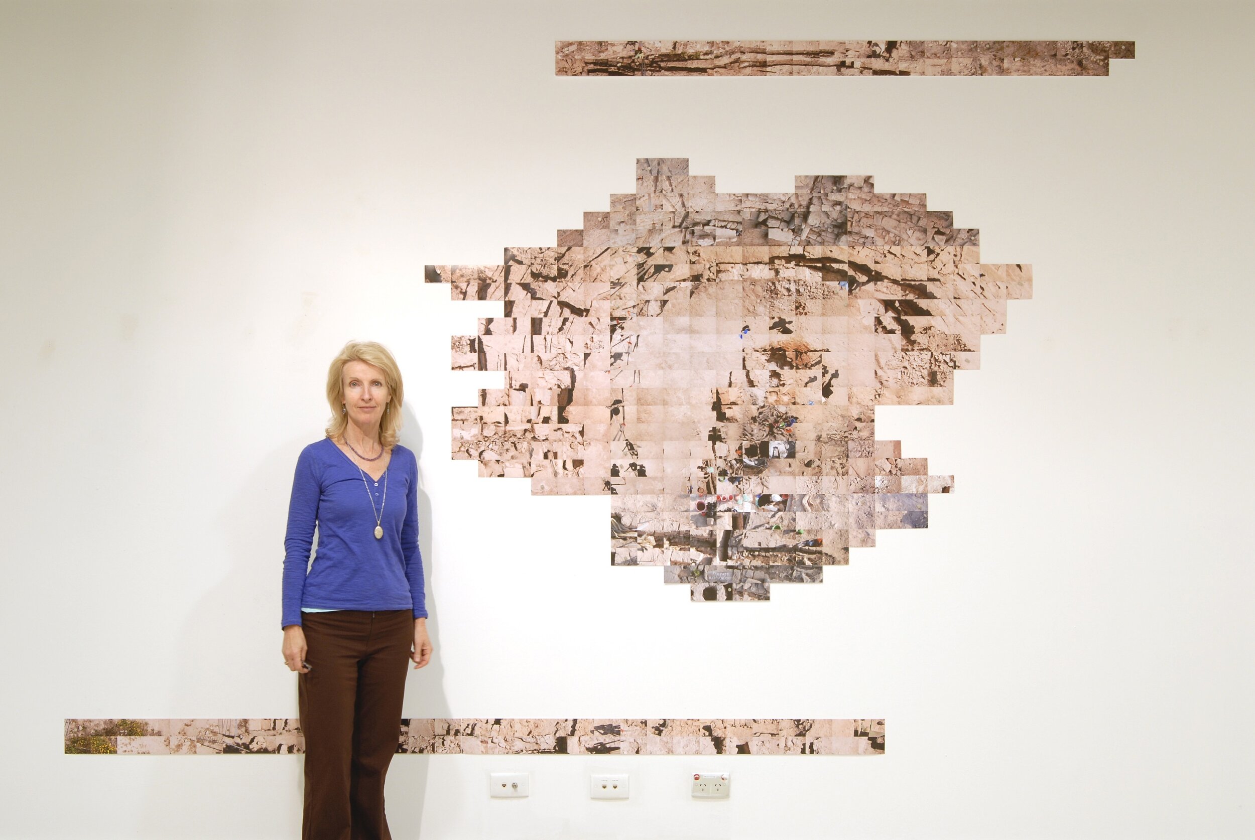  Diane Epoff Goodman,  Map of Paphos Theatre with Sections ,  2006, installation view. Photo: Courtesy of the artist. 