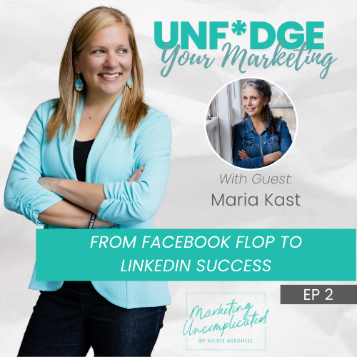             
  
    In this episode, Kristi Mitchell sits down with Maria Kast, a three-time business owner and executive coach, to dive deep into the challenges and lessons learned from investing in Facebook ads and eventually finding success with L