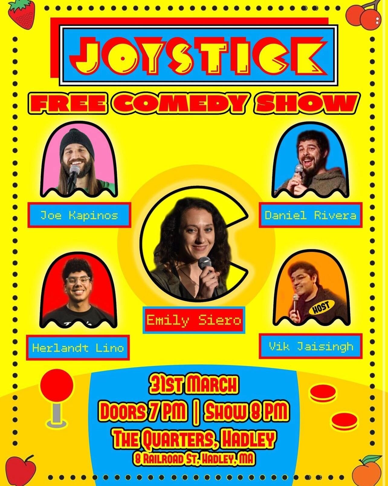 This Sunday night join us for a free comedy show, the jokes kick off at 8pm!